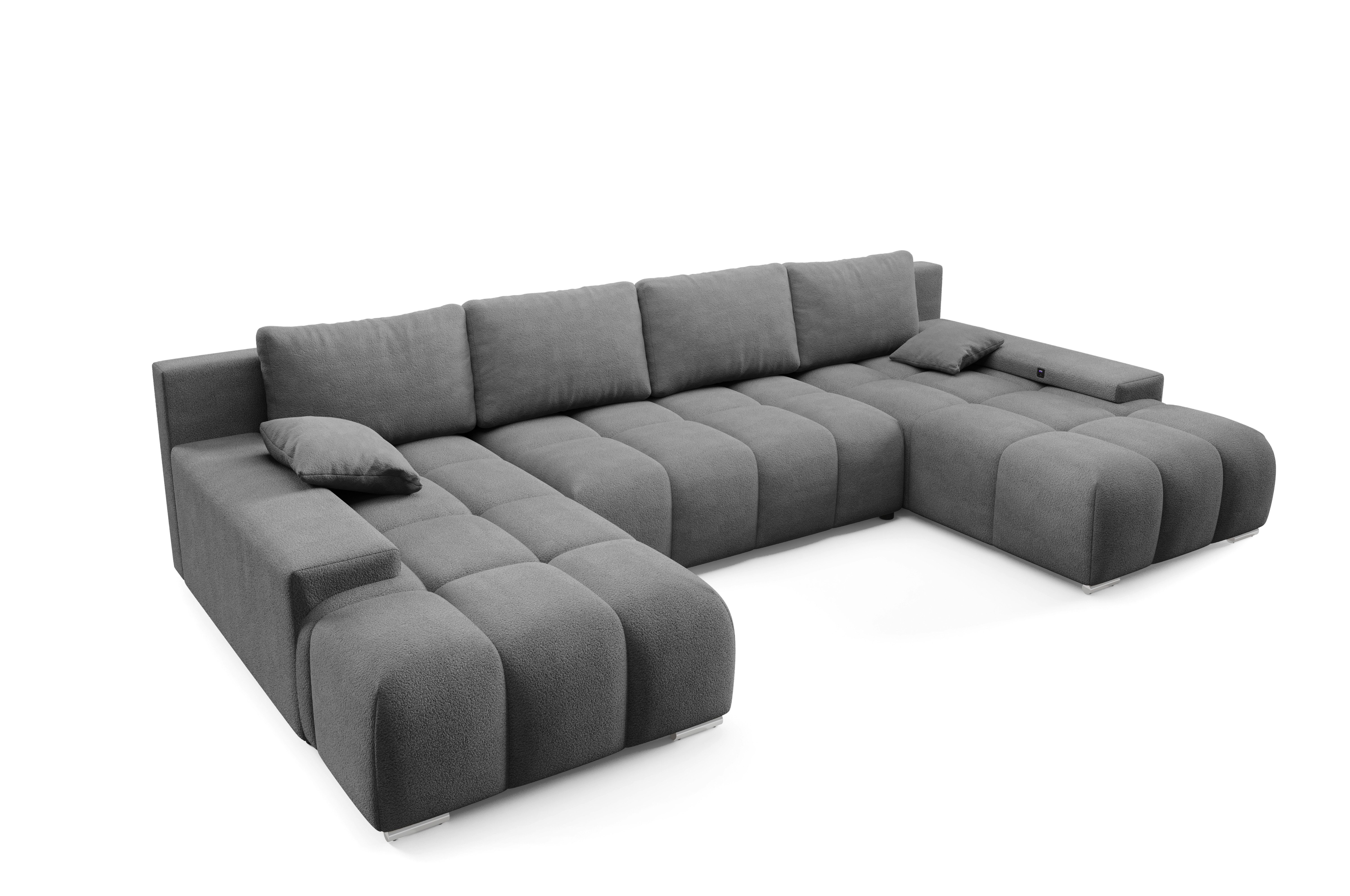 PROMETO Möbel Ecksofa Ecksofa Couch U-Form, günstig online kaufen