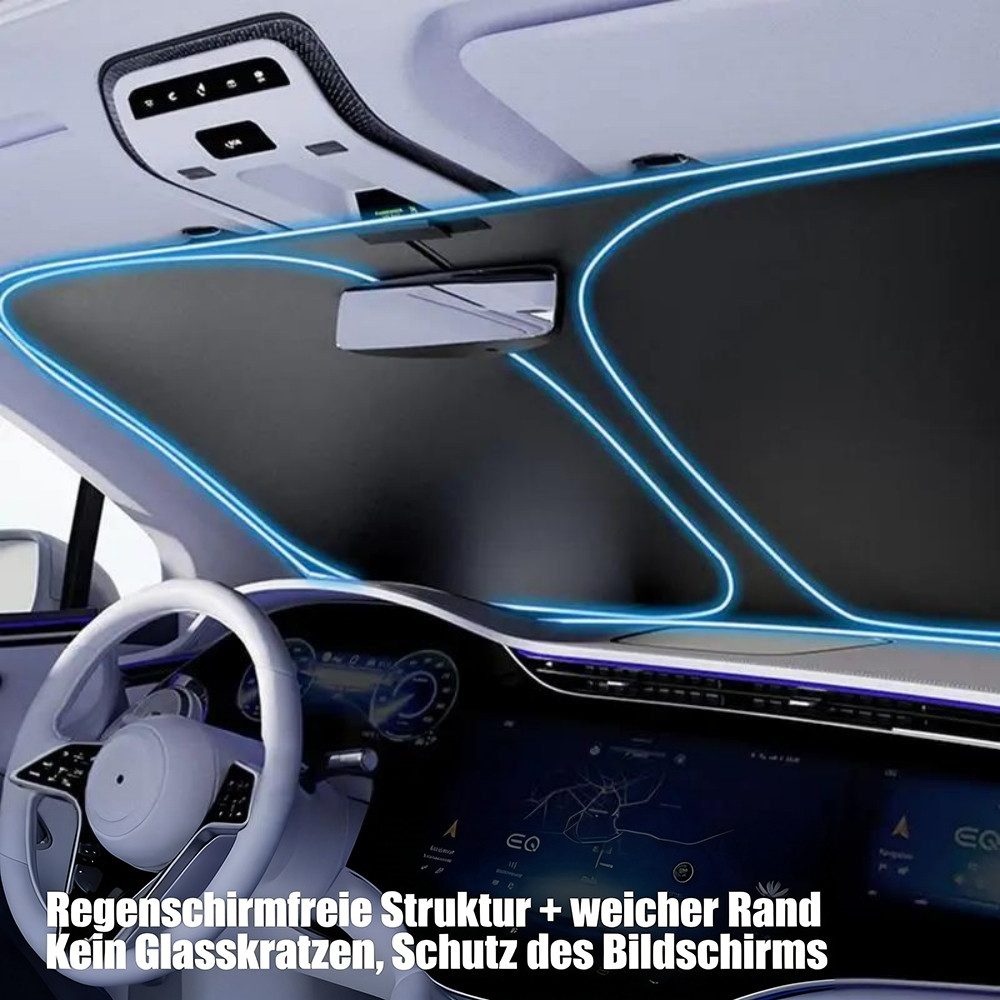 Heyork Car Sunshade, Foldable Windshield Sun Visor for Cars, SUVs, and Trucks