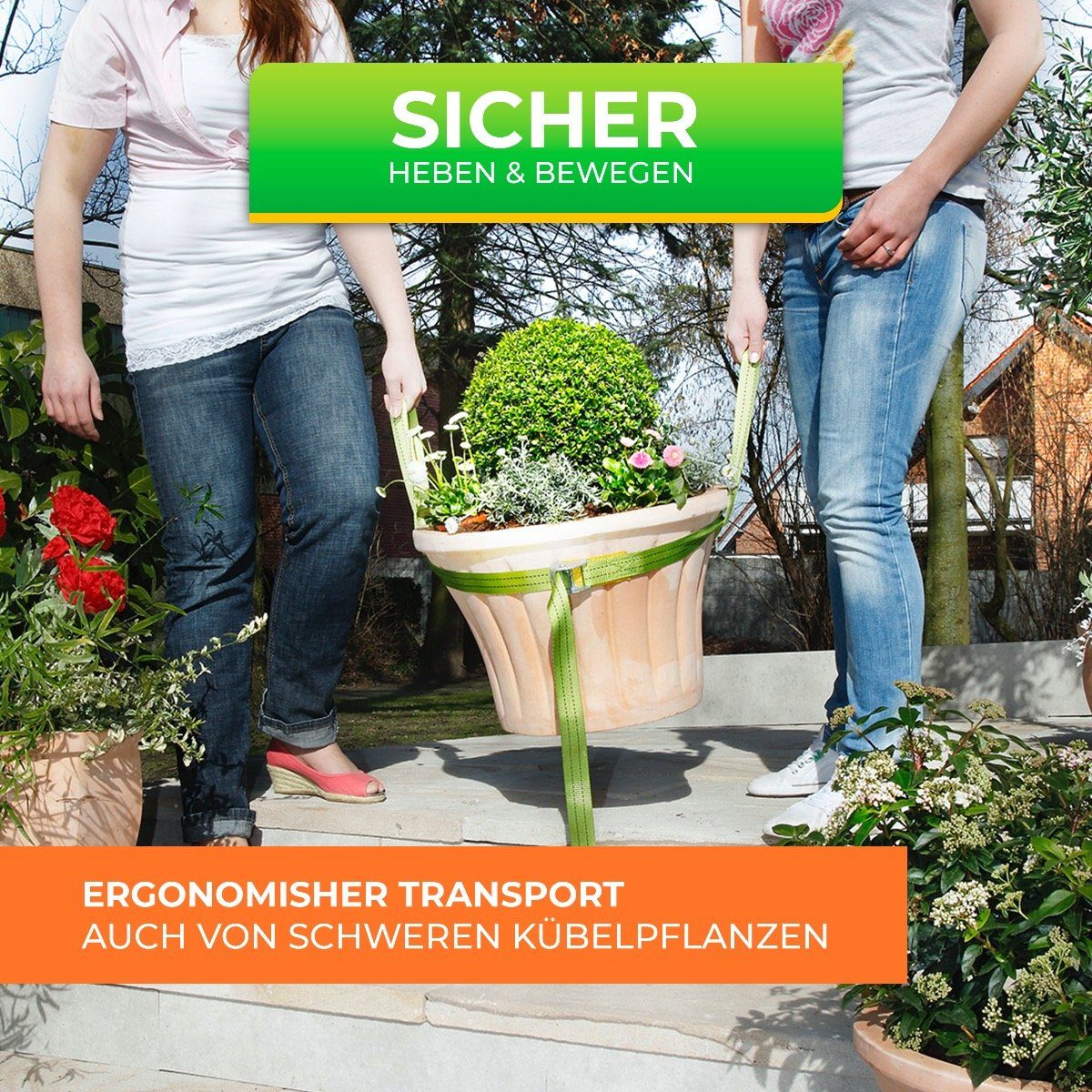 Bio Green Pflanzkübel Tragegurt für Kübelpflanzen günstig online kaufen