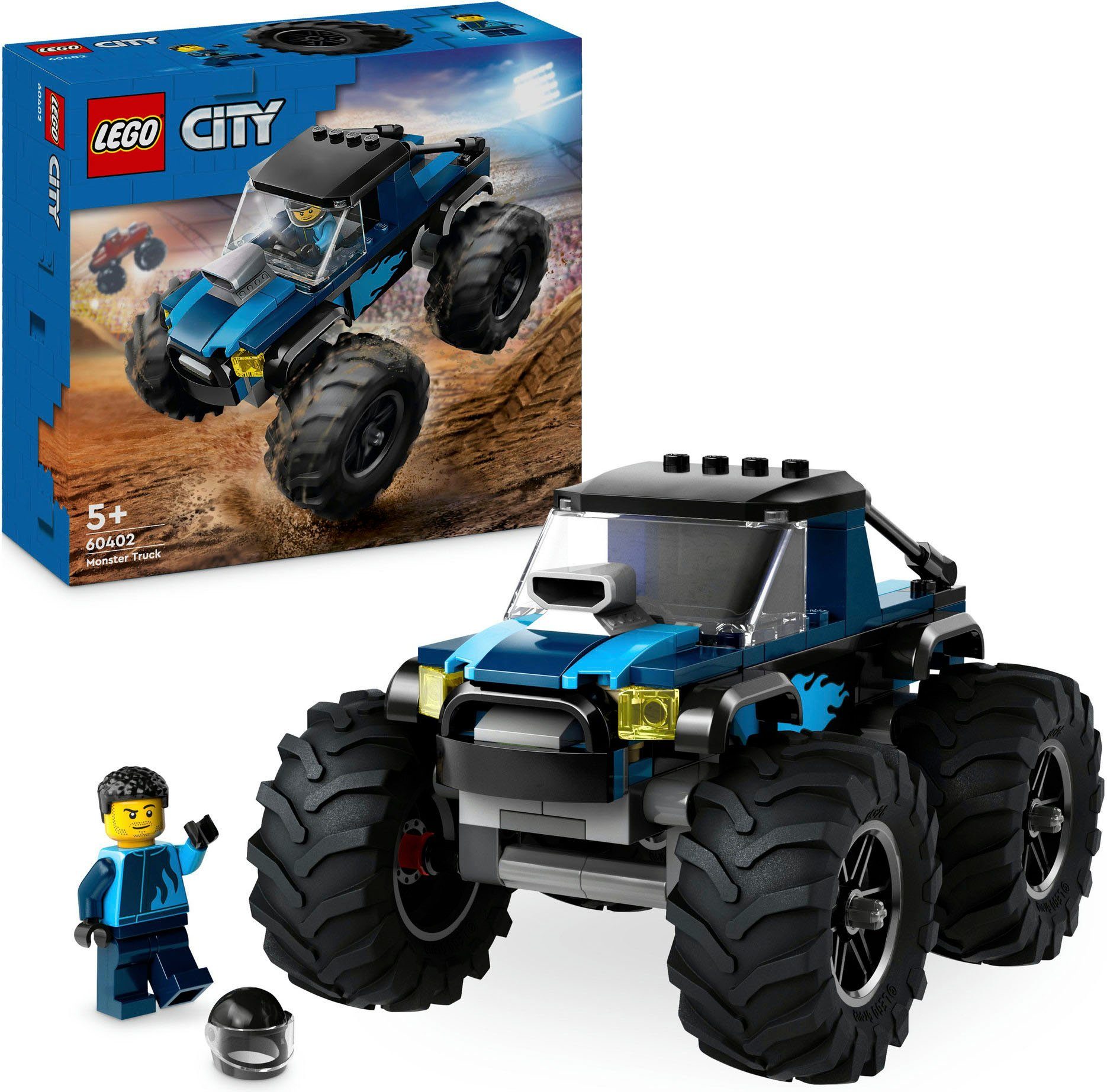 LEGO® Blauer Monstertruck (60402), LEGO City Konstruktionsspielsteine, (148 günstig online kaufen