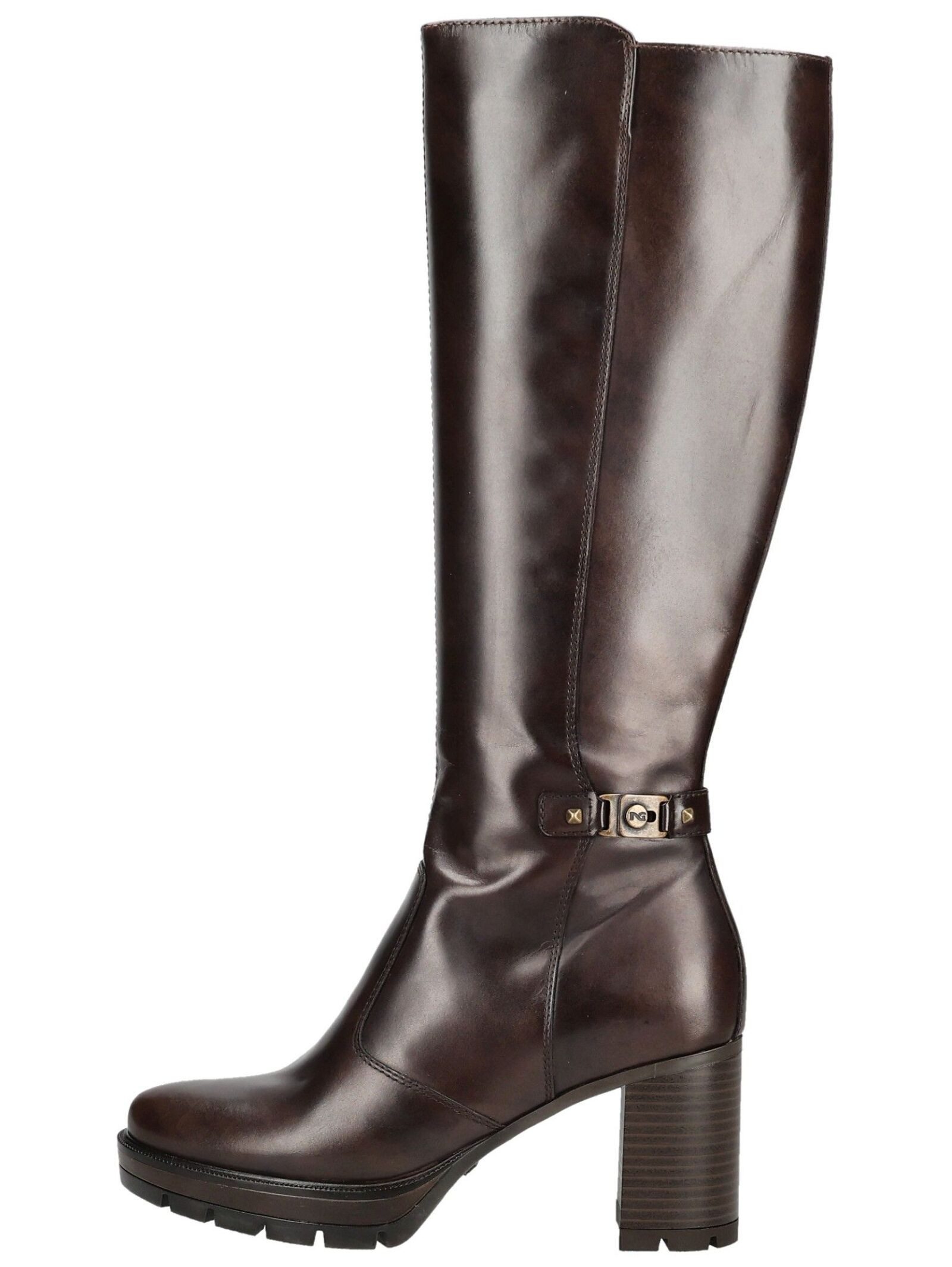 Nero Giardini Nero Giardini Stiefel Leder/Textil High-Heel-Stiefel
