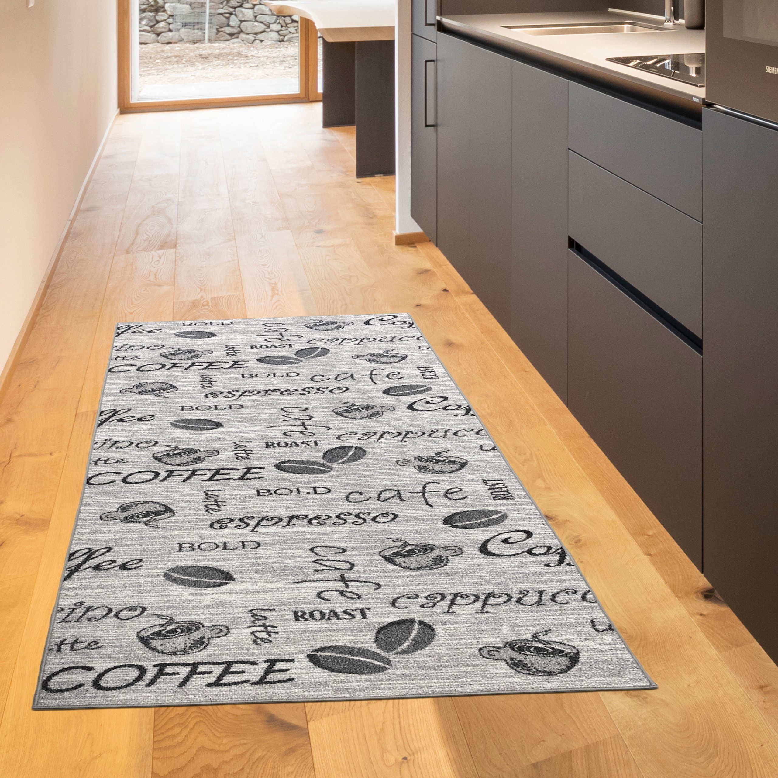 TeppichHome24 Teppich Eleganter Läufer mit Coffee-Motiv günstig online kaufen