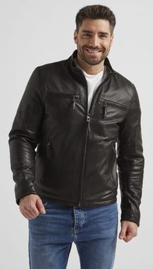 Milestone Lederjacke MSJackson moderne Biker-Jacke aus robustem Kalbsleder