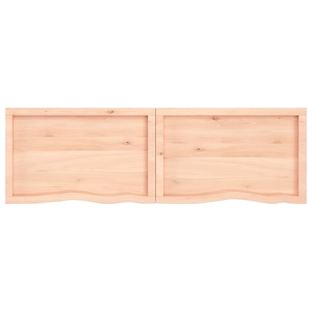 cm furnicato Eiche Unbehandelt 180x50x(2-6) Massivholz Tischplatte