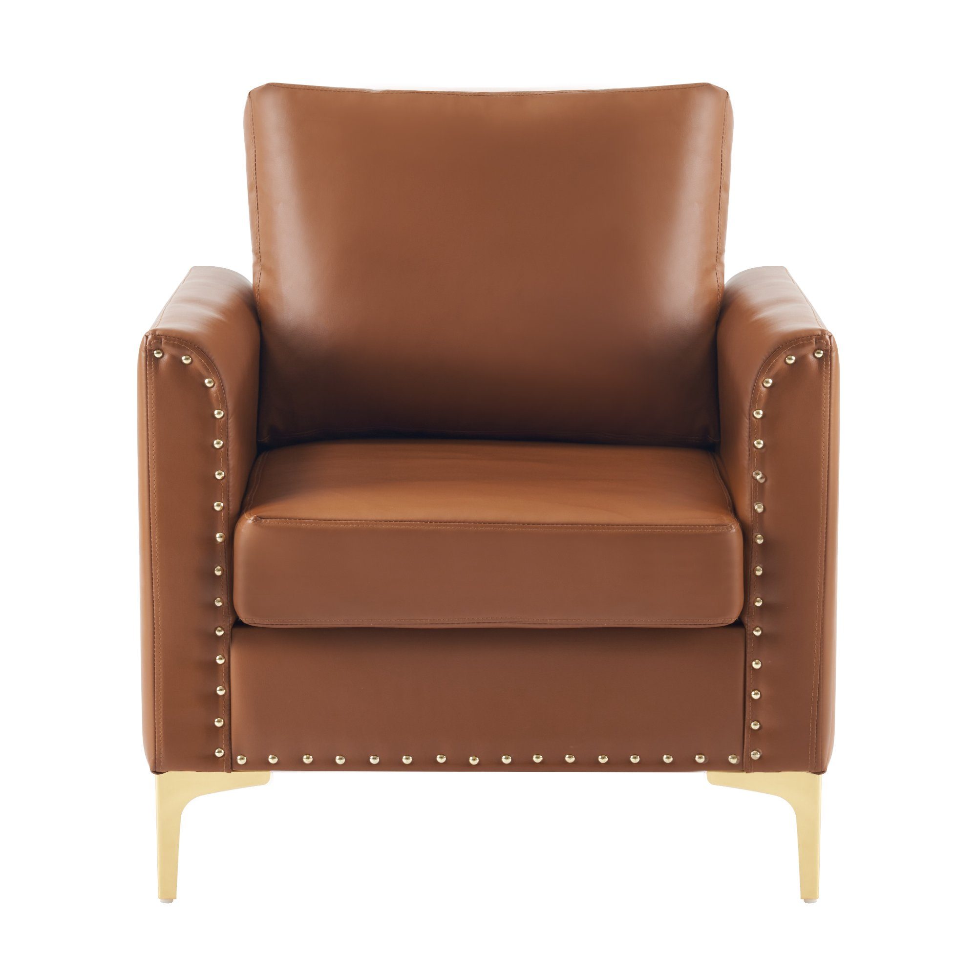 GLIESE Sessel Moderner Chenille-Stoffstuhl, Lounge-Sessel, Ohrensessel,mit Kissen braun | Einzelsessel