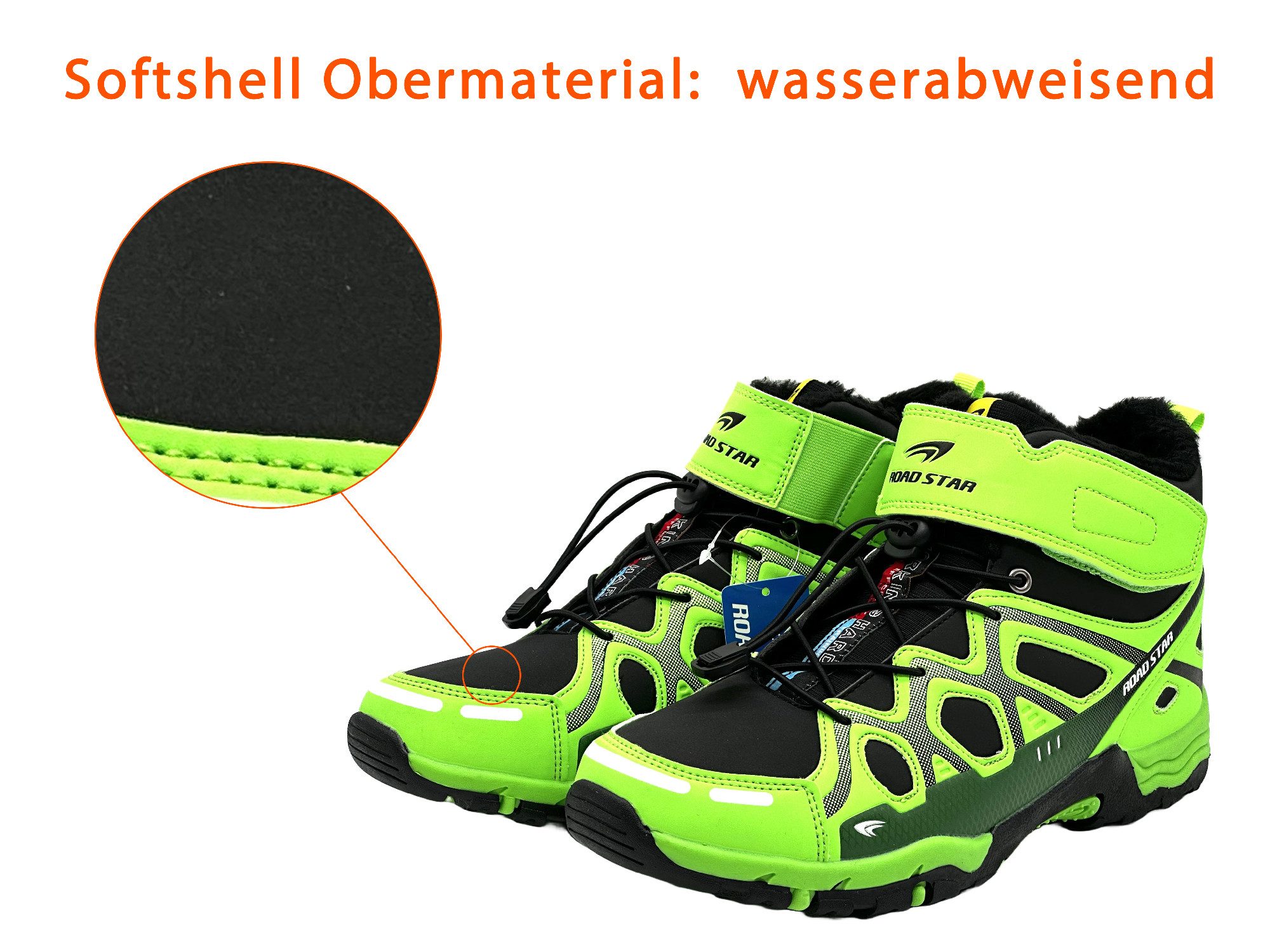 Nowaland Gefütterter Trekkingstiefel Outdoor Schuhe Wanderstiefel Wasserabweisend, atmungsaktiv