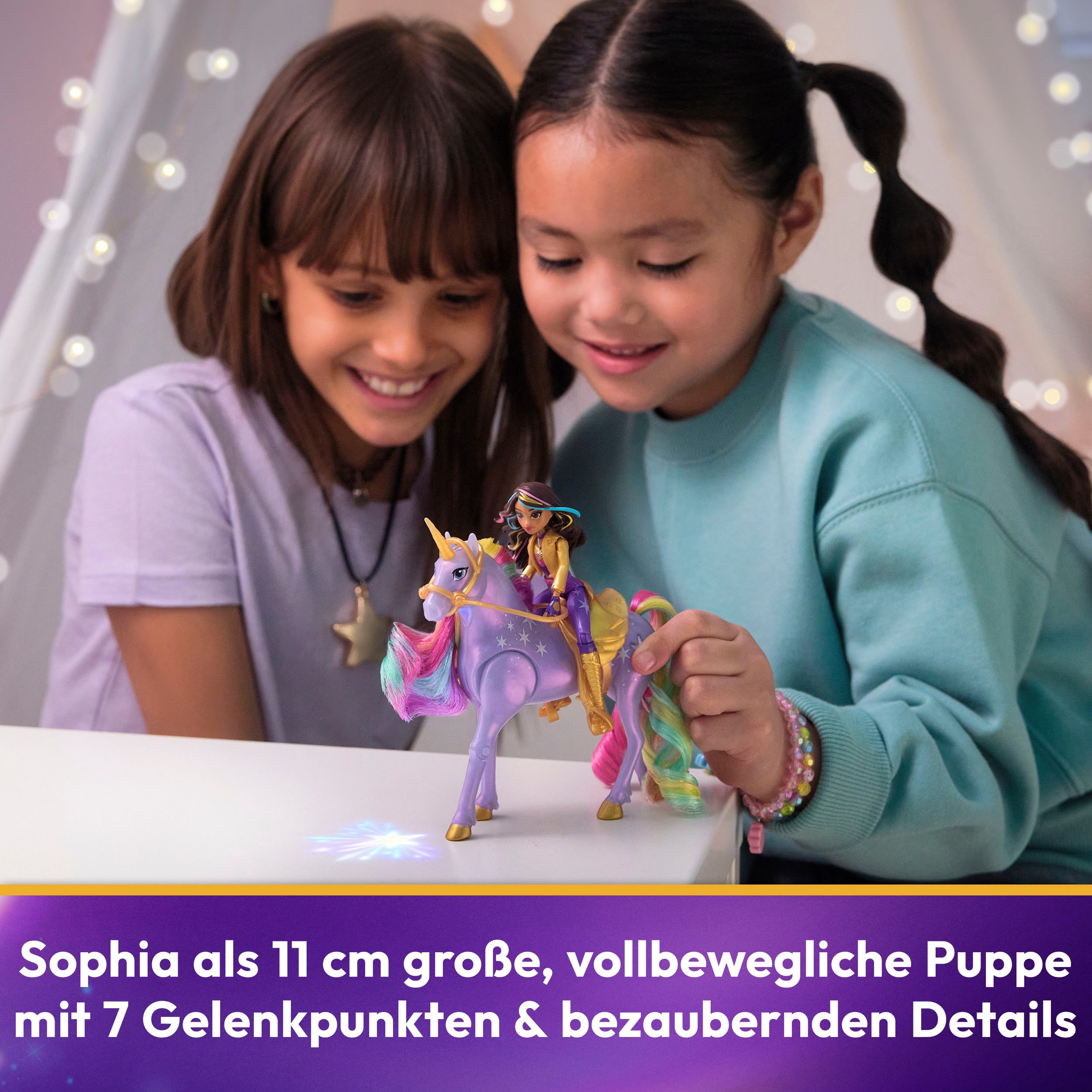 Spin Master dress-up doll Unicorn Academy - Small Doll & Unicorn - Sophia & Light Magic Wildstar
