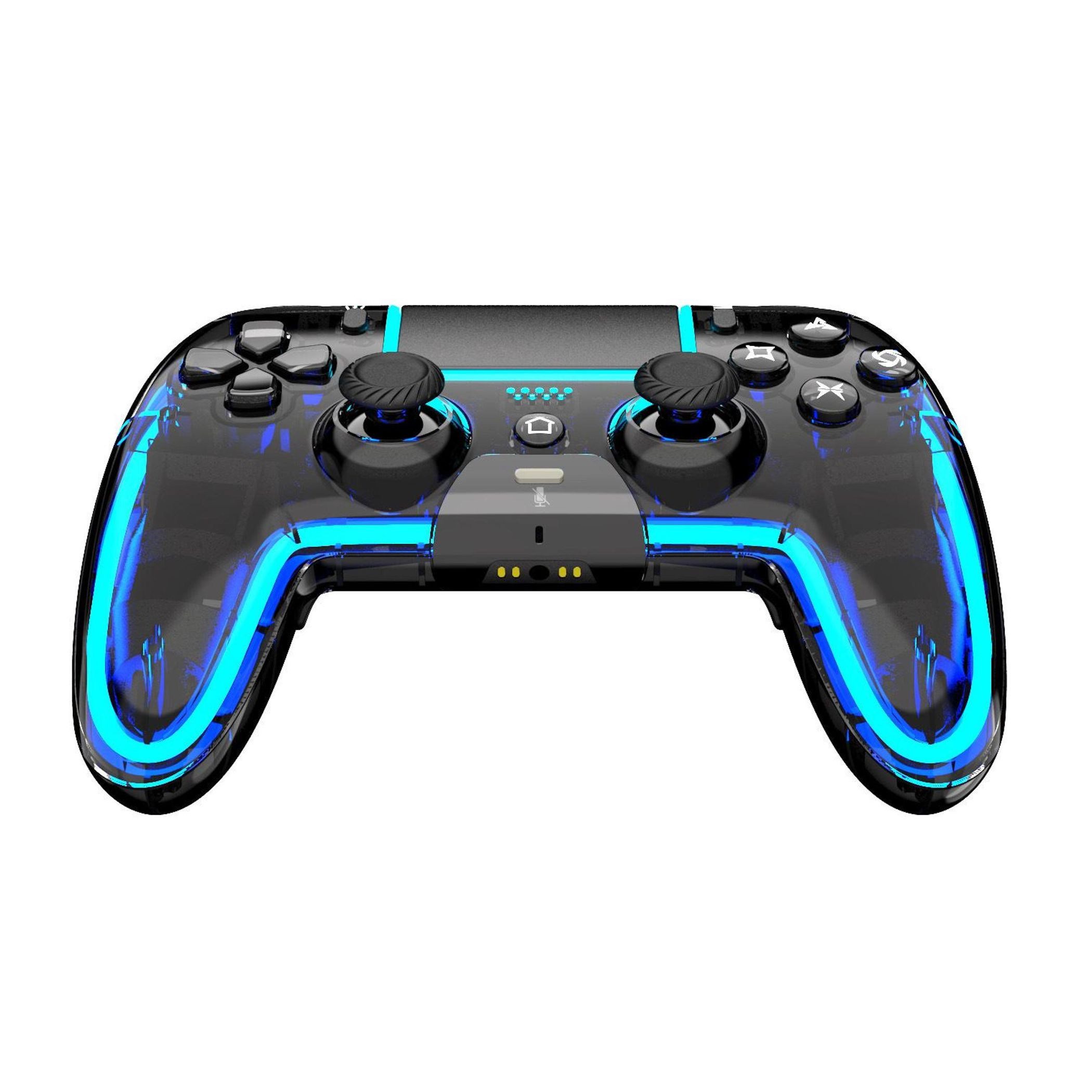 Wigento Wireless Controller PS5 Dual Hall Effect Joystick ABS Schwarz Gaming-Adapter, 0 cm, Hall Effect Joysticks