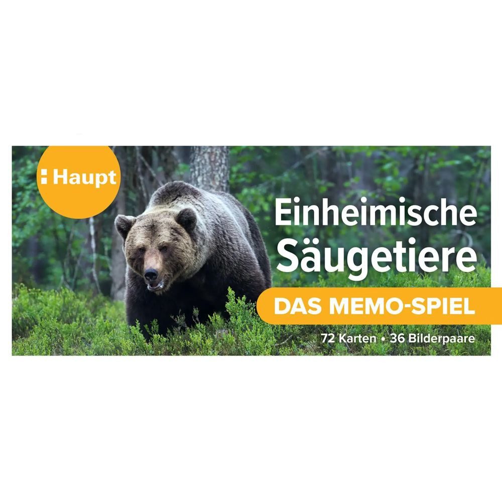 Haupt Spiel Einheimische Säugetiere - das Memo-Spiel