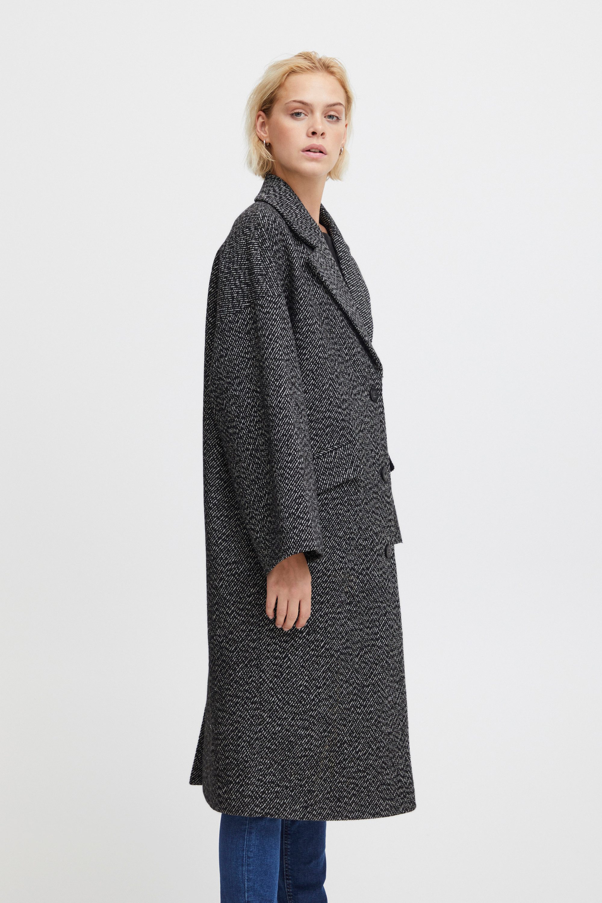 Ichi Wintermantel Wollmantel