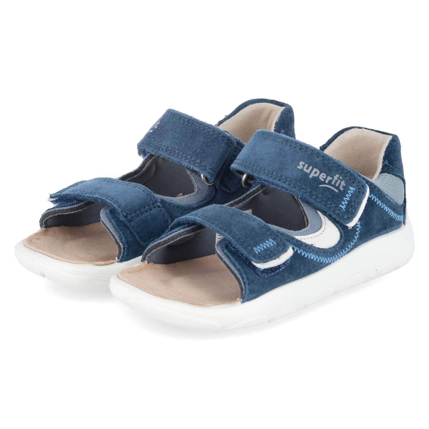 Superfit 1-001060-8000 Jungen Leder & Textil blue Sandalette