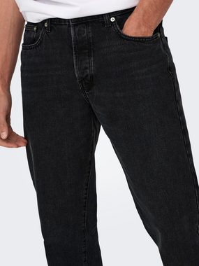 ONLY & SONS Weite Jeans - Weite Baggy Jeans - schwarz ONSEDGE