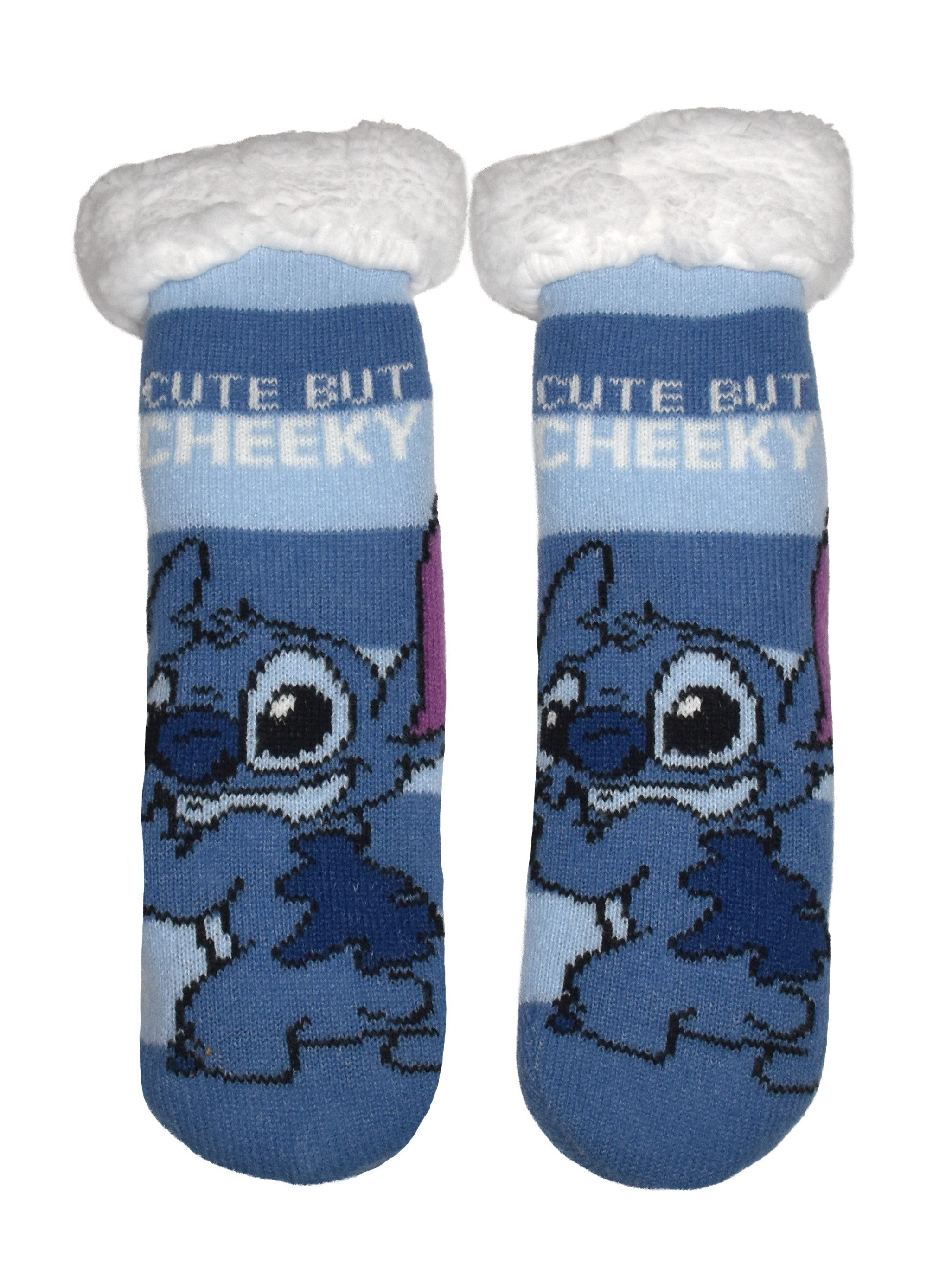 United Labels® Haussocken Disney Lilo & Stitch Hüttensocken Haussocken Kuschelsocken Socken