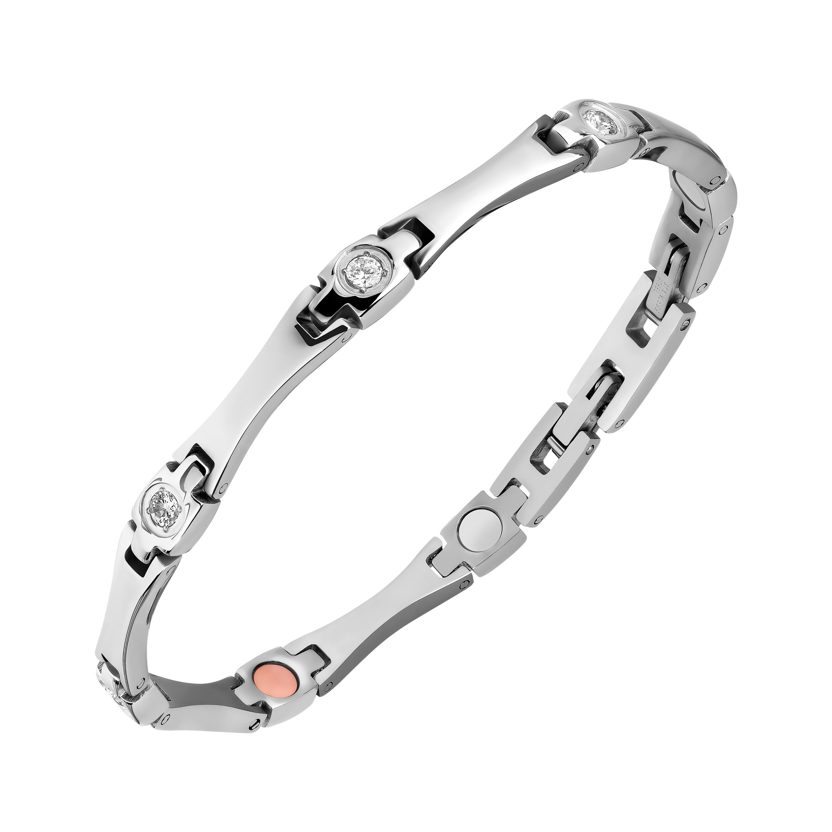 Lunavit Armband Lunavit Damen Magnetarmband Lady Shine silber günstig online kaufen