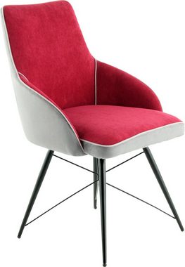 Kayoom Schalenstuhl Stuhl Carol 125 (Set, 1 St), bequem, zweifarbig