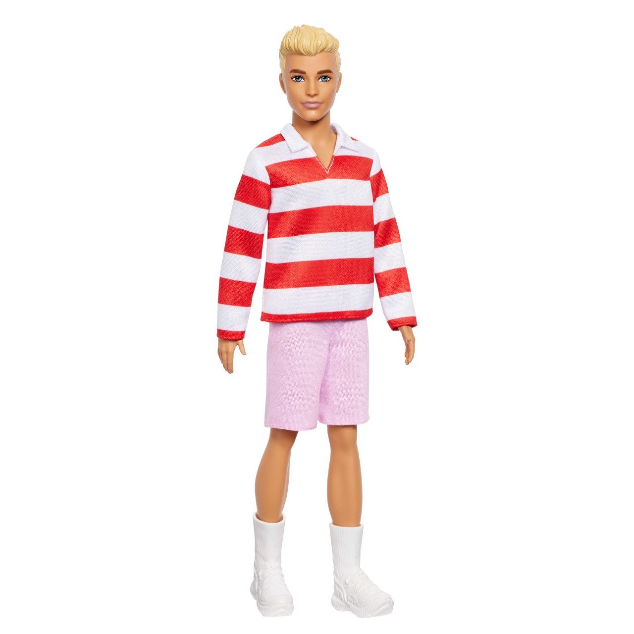 Mattel® Anziehpuppe Barbie Fashionista Ken-Puppe in rot-weißem Polohemd Blo günstig online kaufen