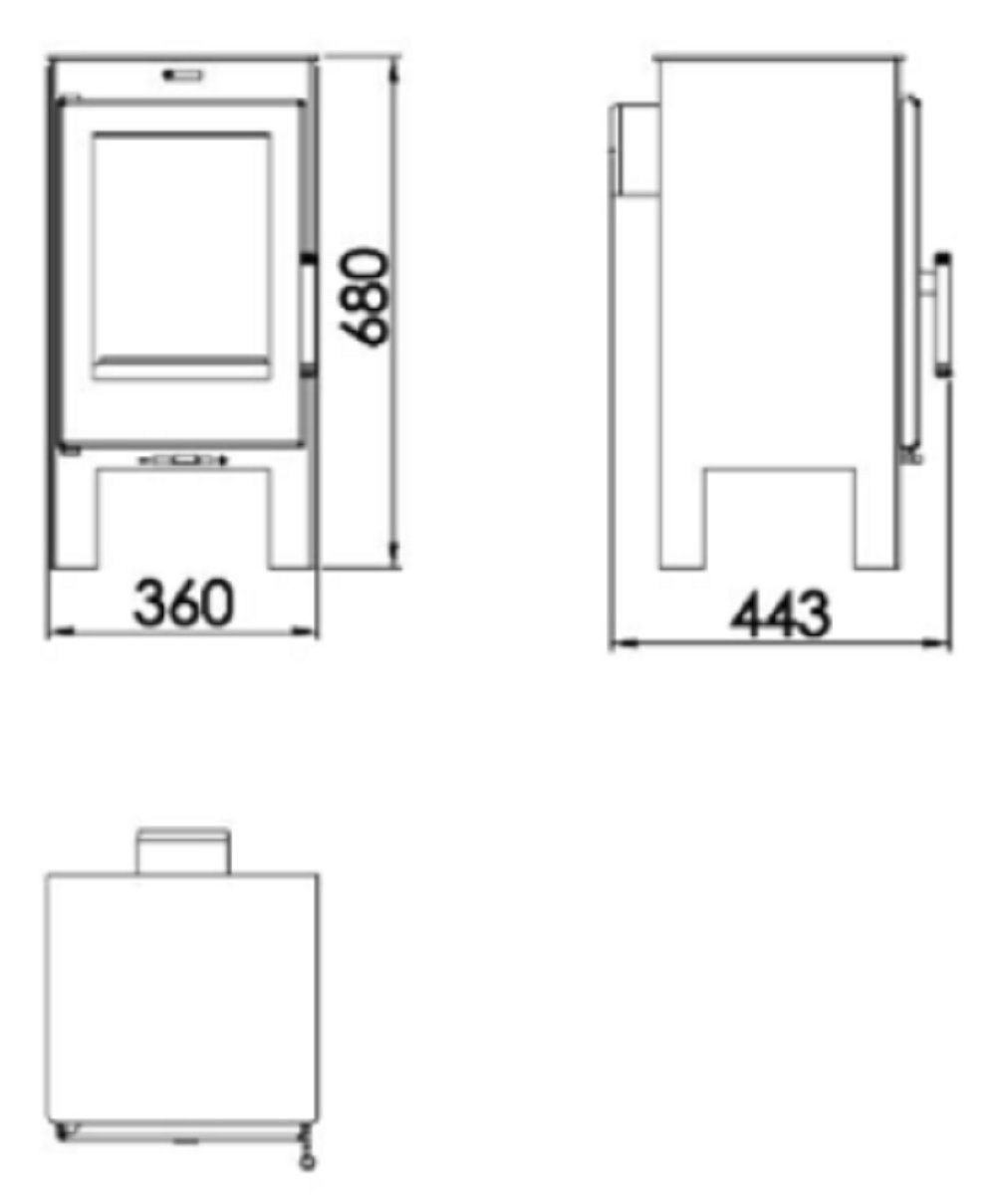 Panadero Kaminofen Alina, 6,9 kW