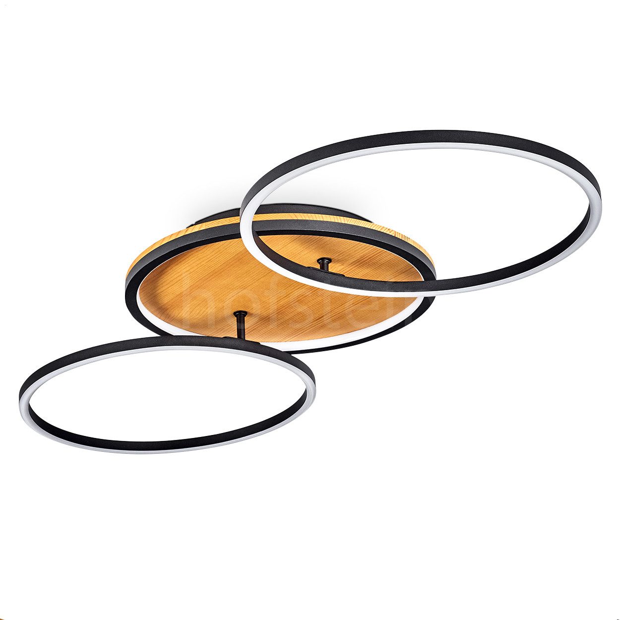 hofstein Deckenleuchte dimmbare Deckenlampe aus Metall/Holz/Kunststoff in S günstig online kaufen