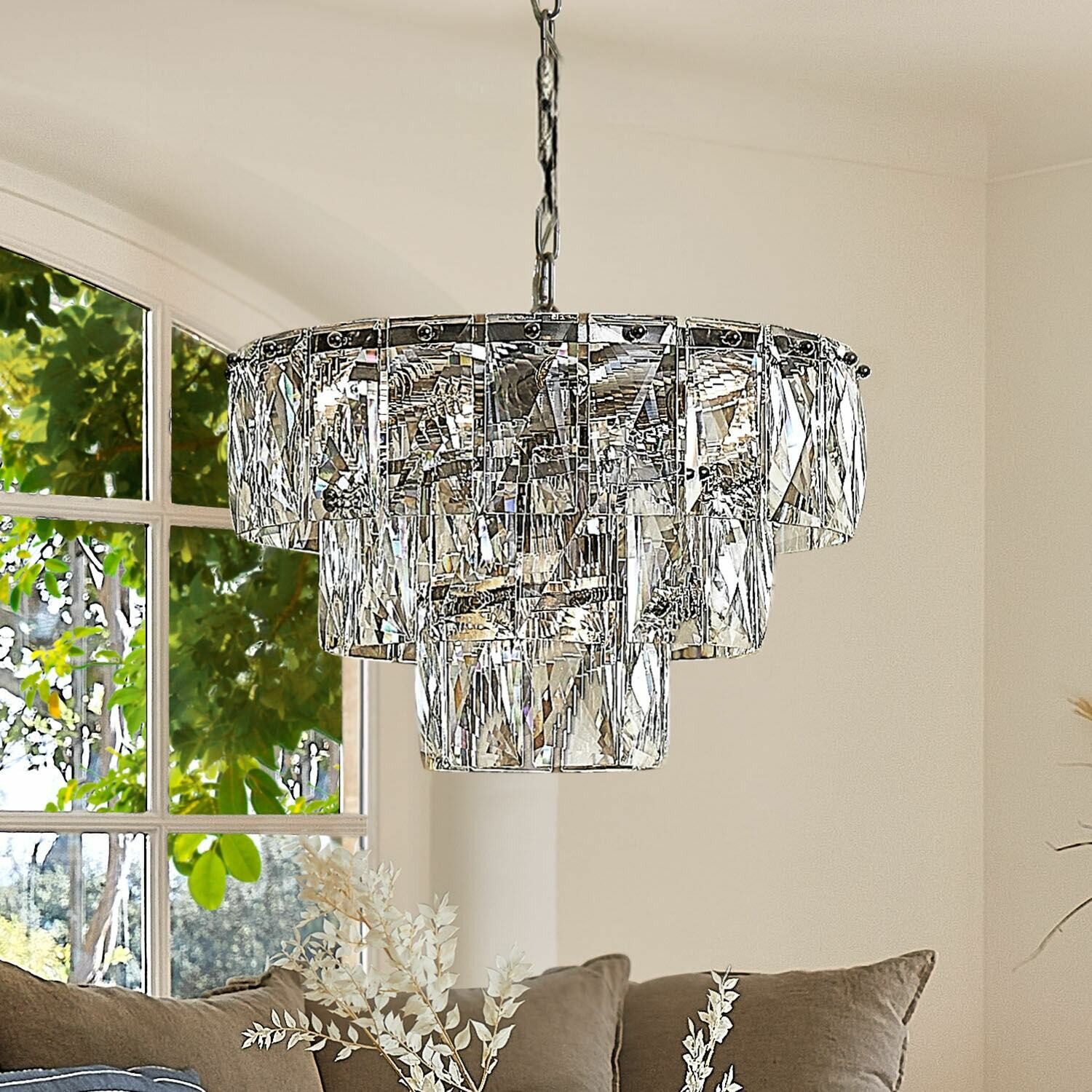 Mirabeau Kronleuchter Leuchter Crystalford klar/silber
