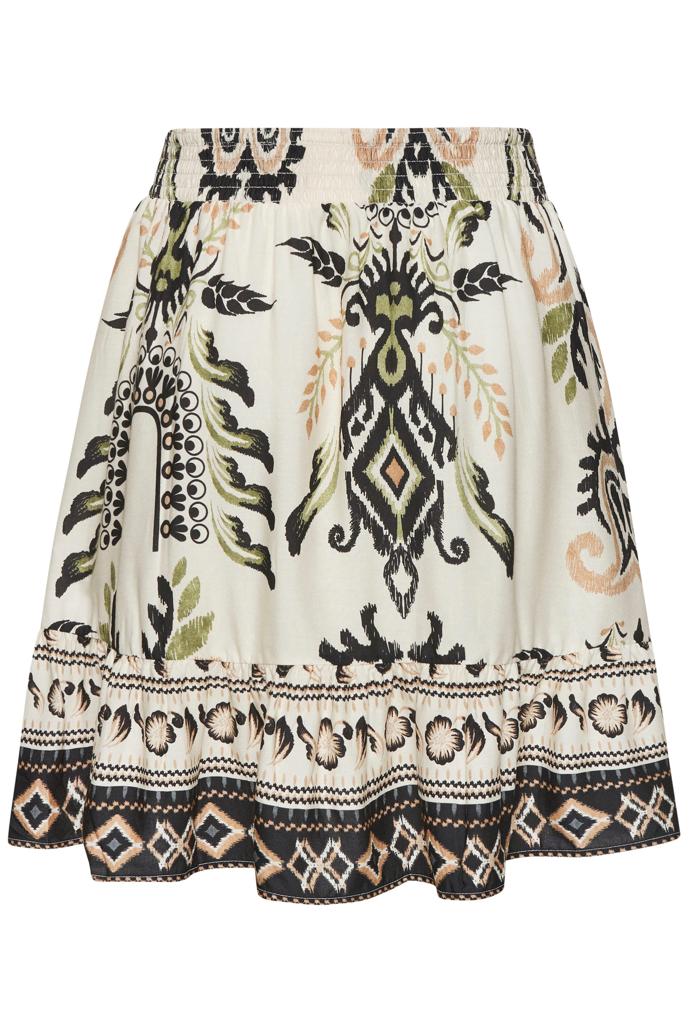 Buffalo Webrock mit Alloverprint, Sommerrock, A-Linie