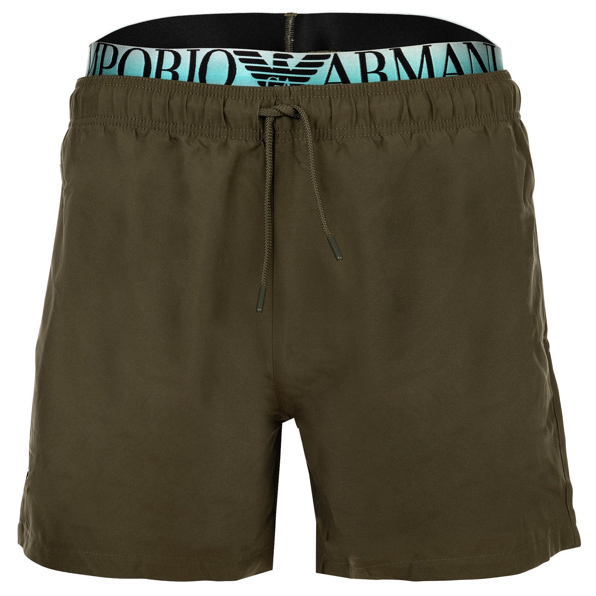 Emporio Armani Badeshorts Herren Badeshorts 1er Pack Polyester LOGOBAND günstig online kaufen