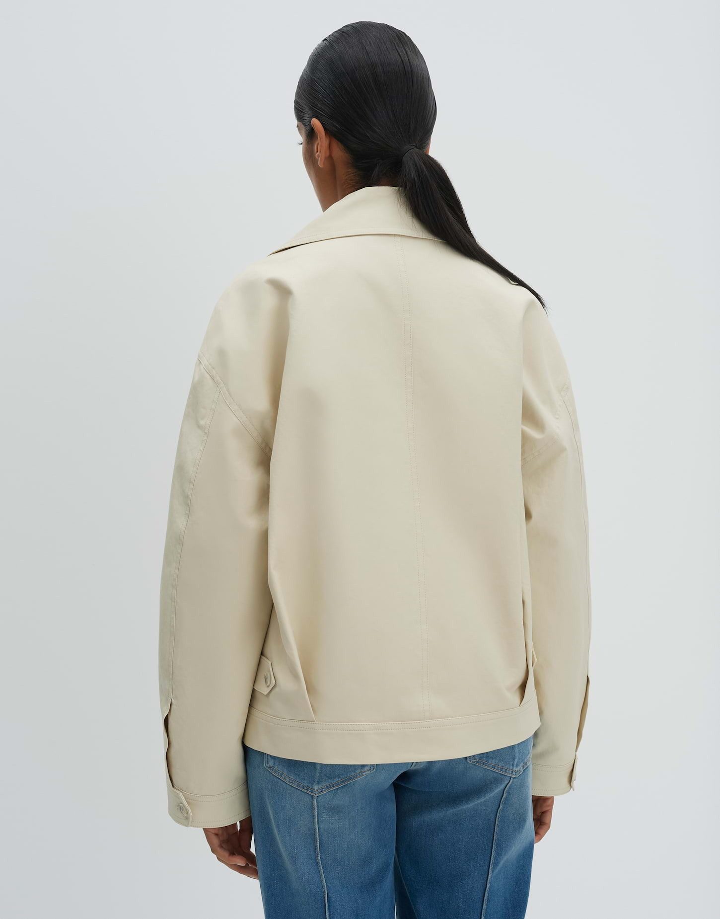 someday Trenchcoat Vialou Weite Passform, Paspeltaschen und Falten-Detail am Saum