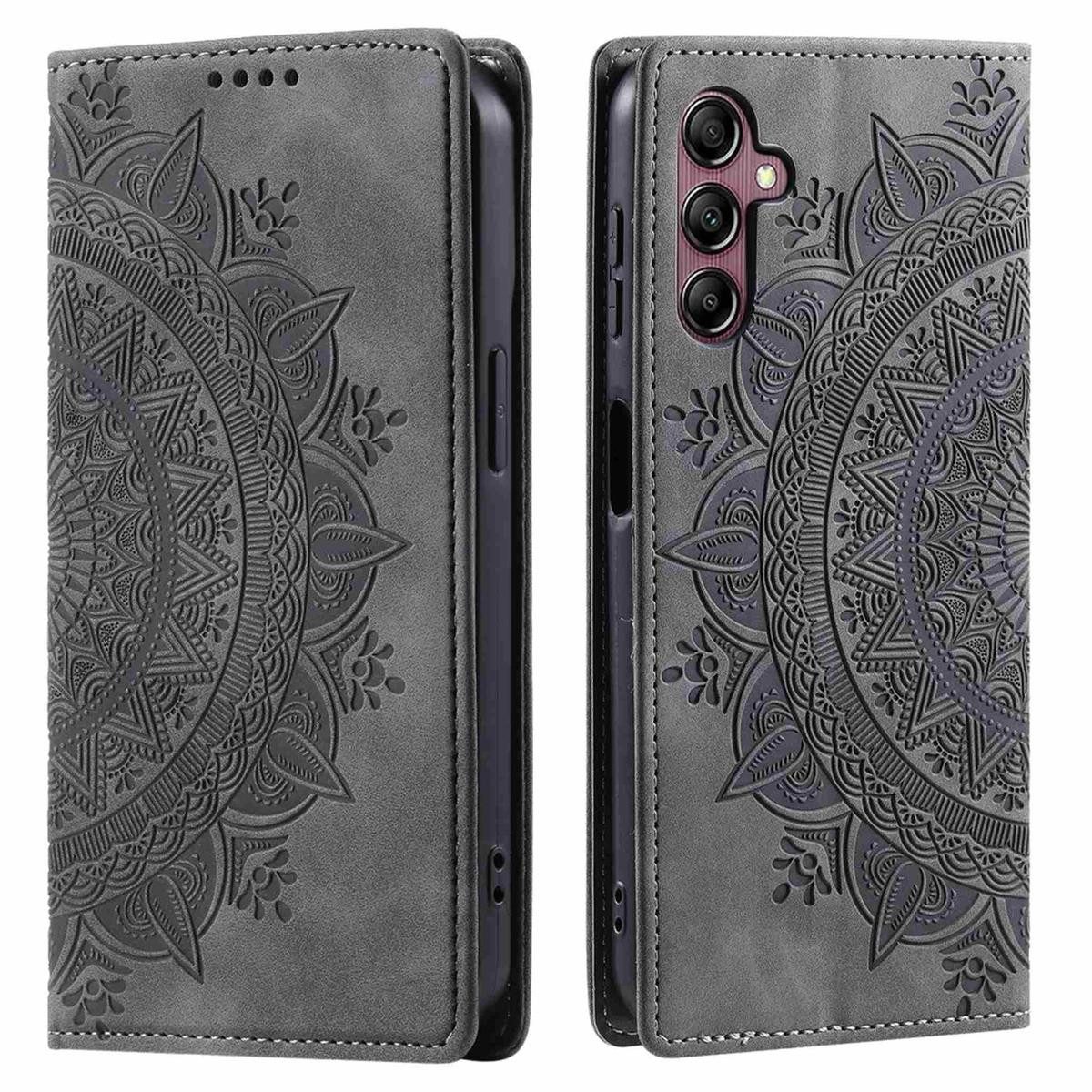 CoverKingz Handyhülle Hülle für Samsung Galaxy A16 5G Handyhülle Flip Case Cover Tasche 16,9 cm (6.7 Zoll), Klapphülle Schutzhülle mit Kartenfach Schutztasche Motiv Mandala