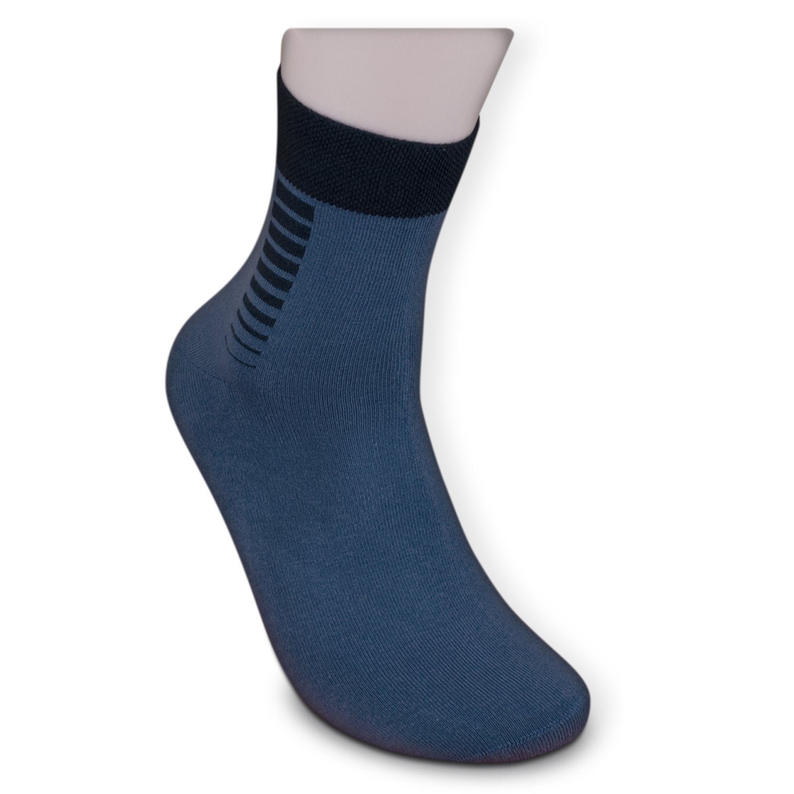JEANS mit ohne Die Kurzsocken Sockenbude grau 5-Paar, (Bund, Gummi blau) Komfortbund