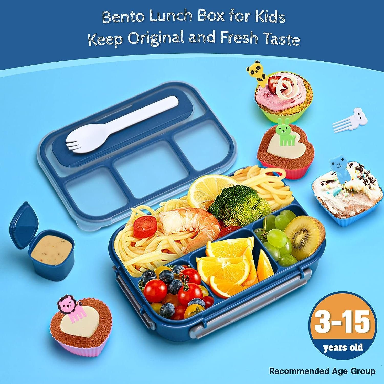 autolock Lunchbox Bento Box, für und Auslaufsicher Arbeit Schule Büro Box,Lunchbox Bento rose