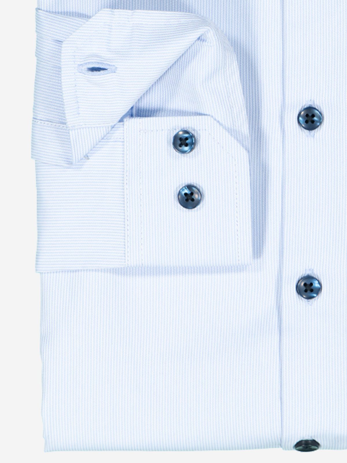 emilio adani Langarmhemd emilio adani Herren Langarm-Hemd uni, Hellblau