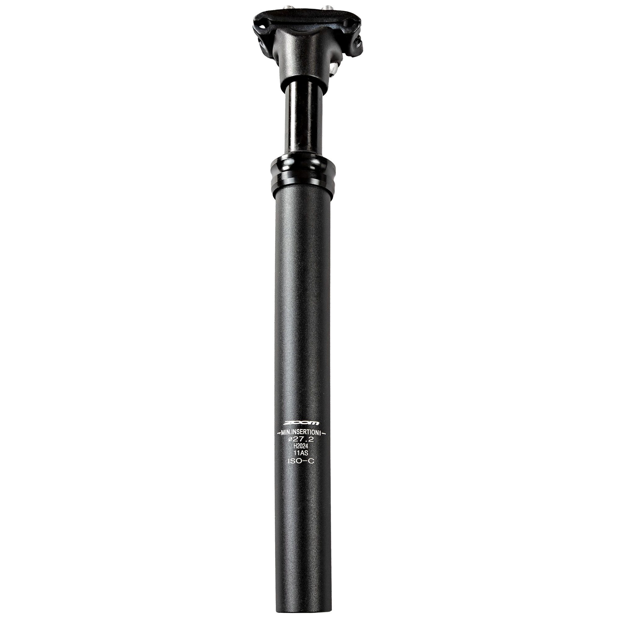 ZOOM Sattelstütze Federsattelstütze (350 mm27.2 mm, 1 St), Aluminium gefederte Sattelstütze Fahrrad E Bike einstellbar 350 mm