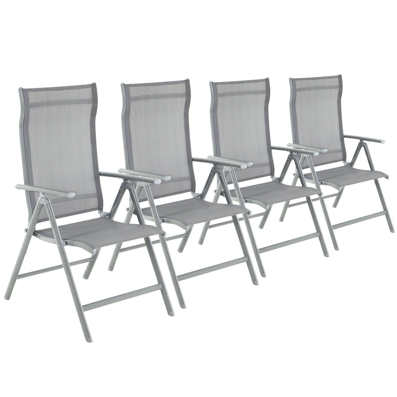SONGMICS Gartenstuhl (4 St), 8-fach verstellbare günstig online kaufen