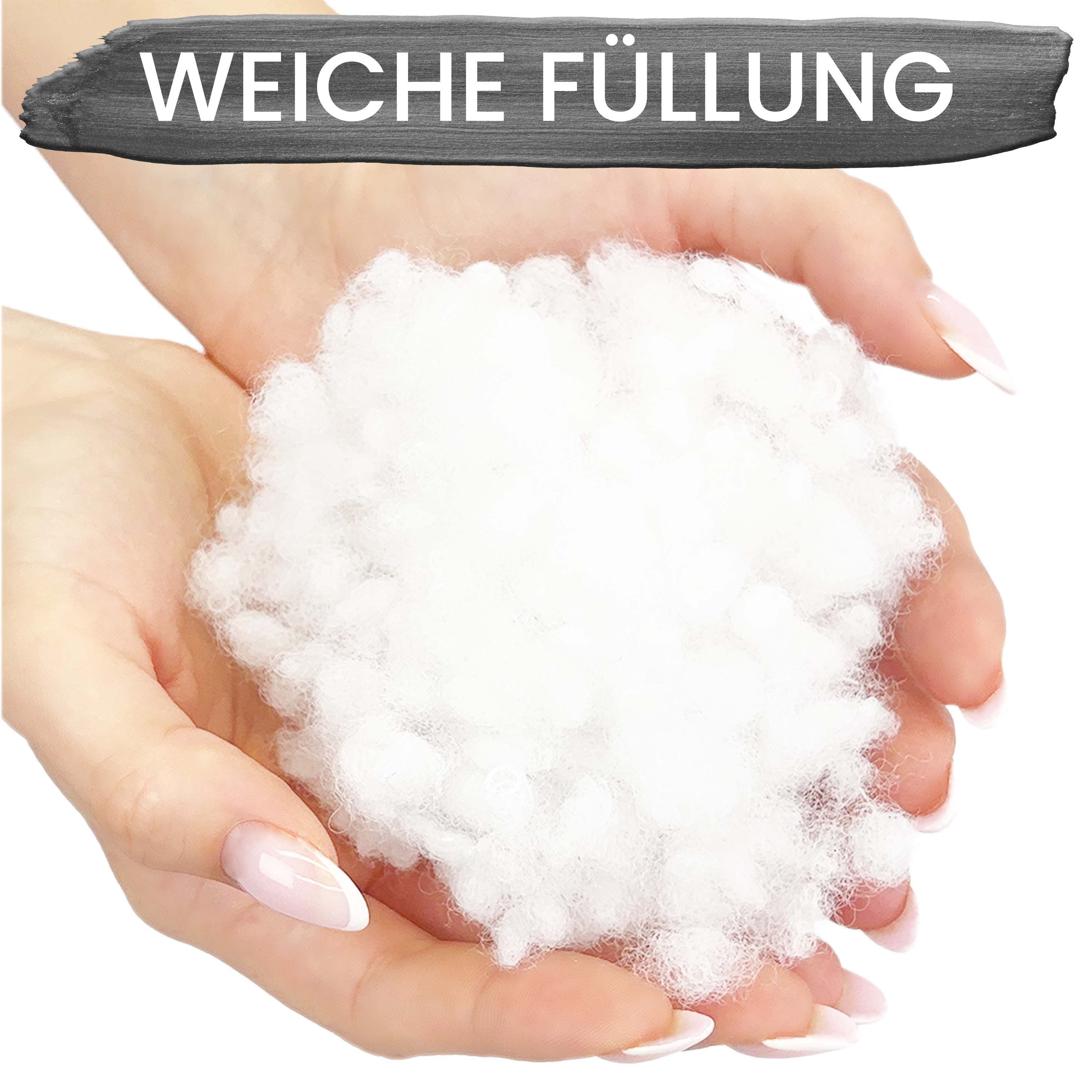 Amilian Dekokissen Sofakissen Couchkissen 2er Set - mit Füllung und Kissenbezug, weich, Hotelverschluss, formstabil – Bild 4 von 5