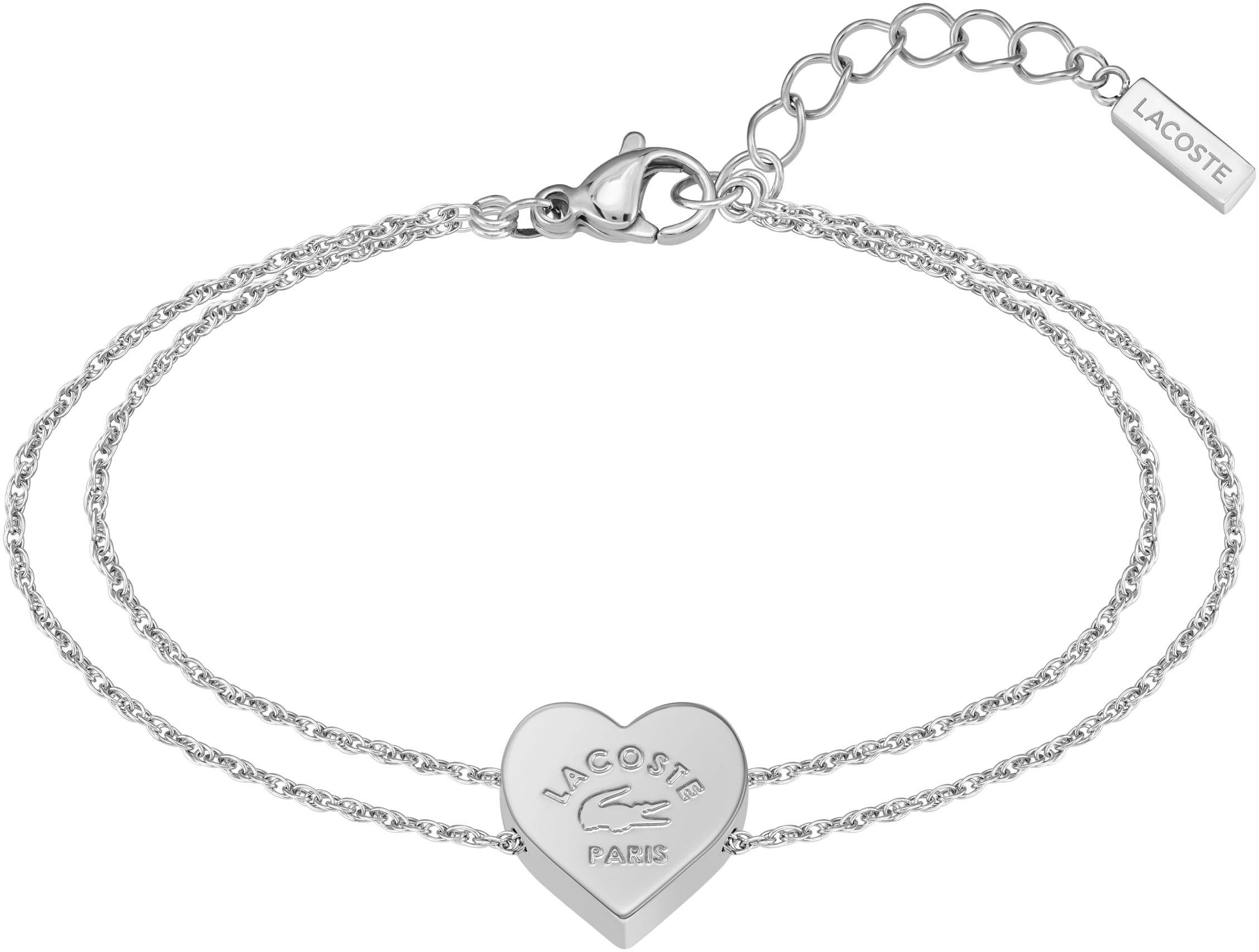 Lacoste Armkette LOVE MY CROC, Herz, 204...