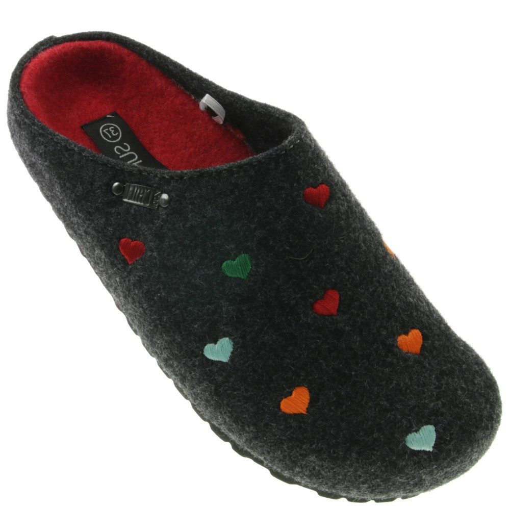 SUPERSOFT Supersoft Damenhausschuh kleine Herzen Hausschuh