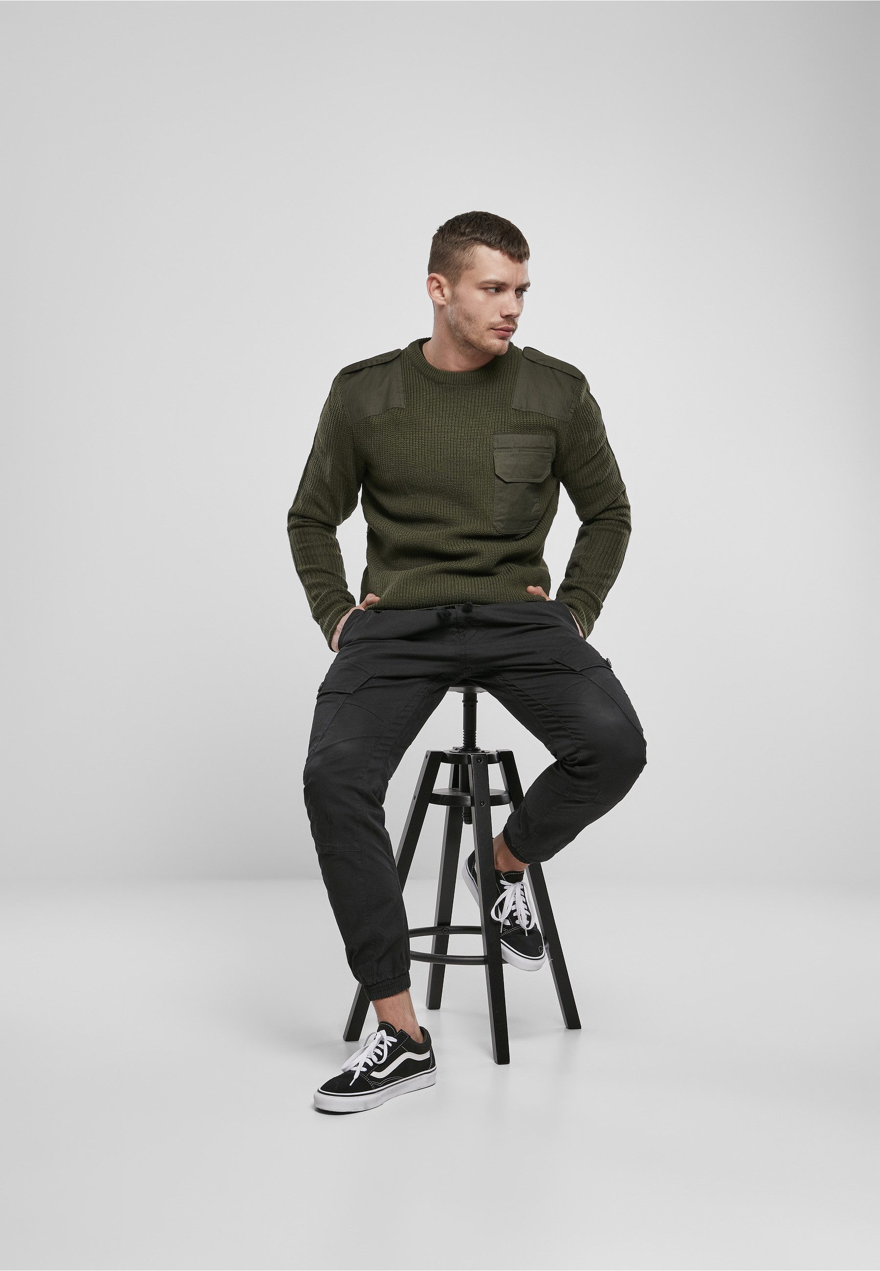 Brandit Rundhalspullover Brandit Herren Military Sweater (1-tlg)