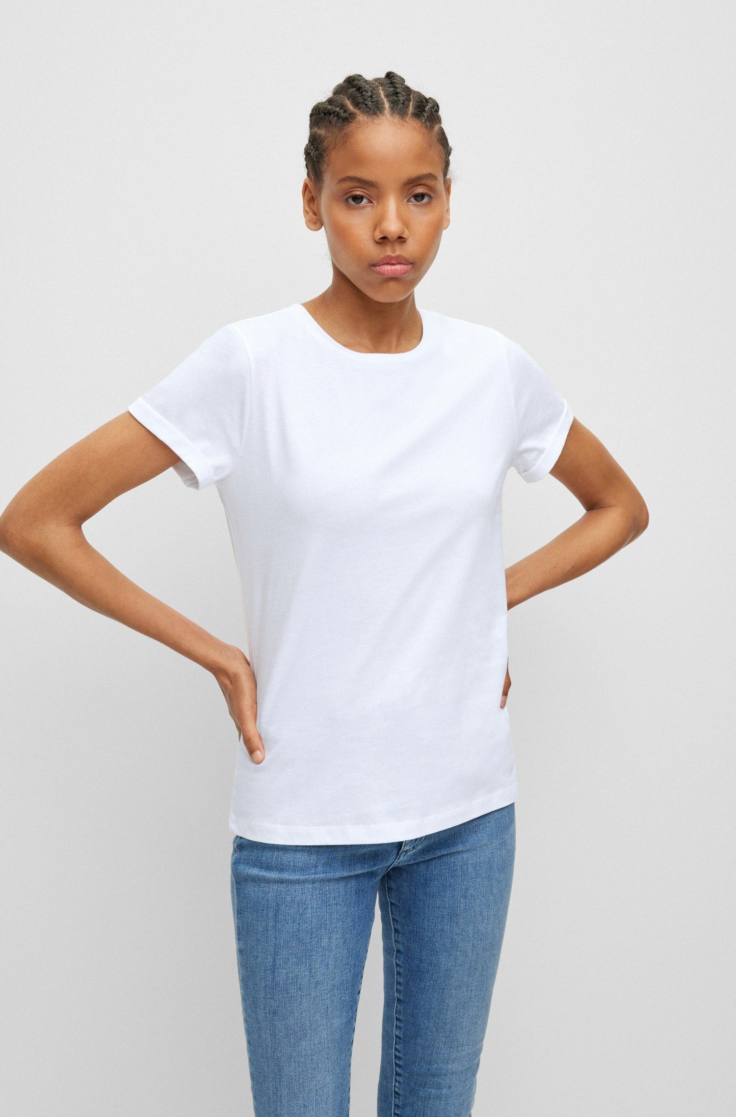 HUGO T-Shirt The Plain Tee (1-tlg)
