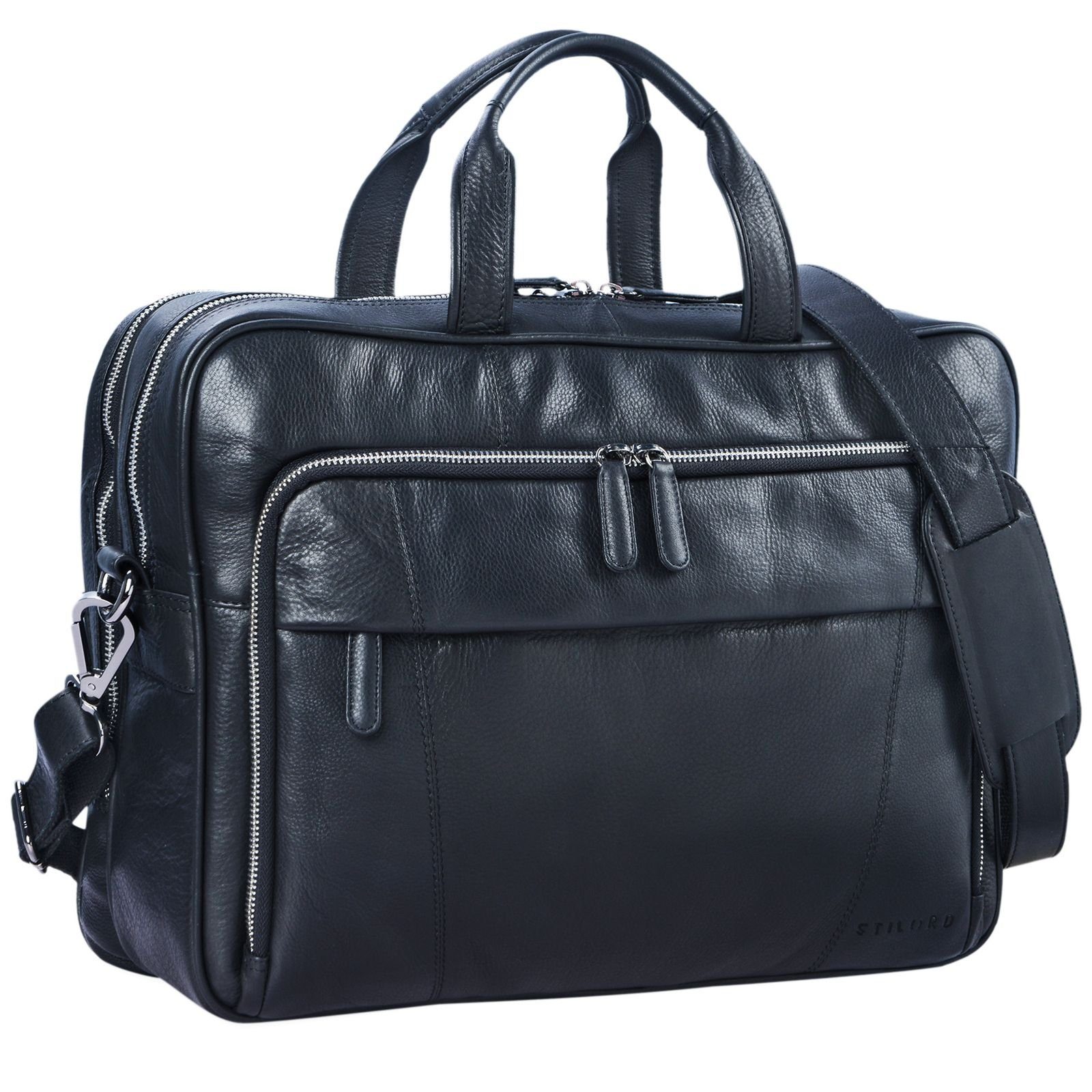 STILORD Laptoptasche "Jaron" Vintage Ledertasche Leder Herren Damen