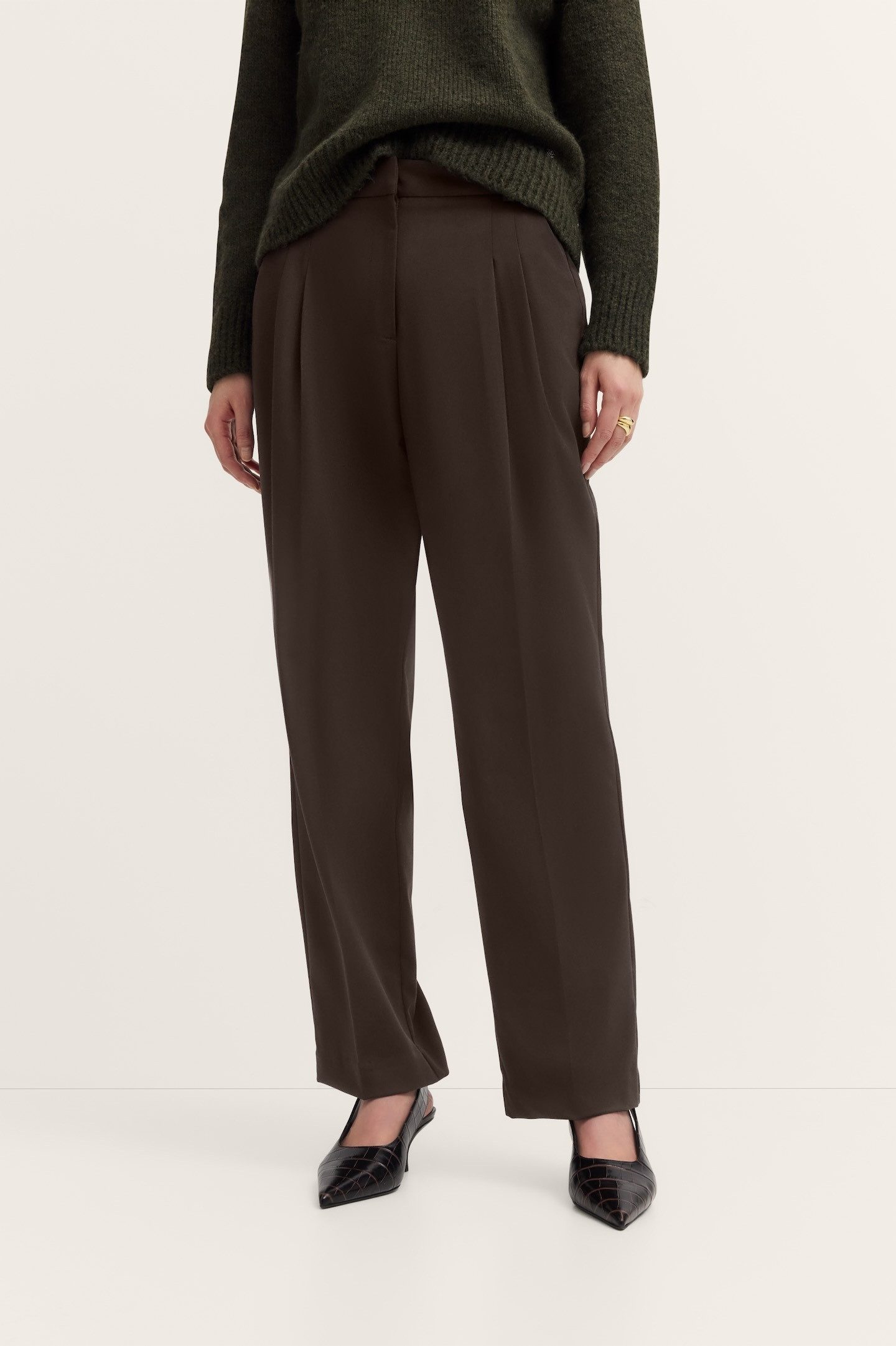 bugatti Stoffhose Stretch-Komfort mit Bundfalte