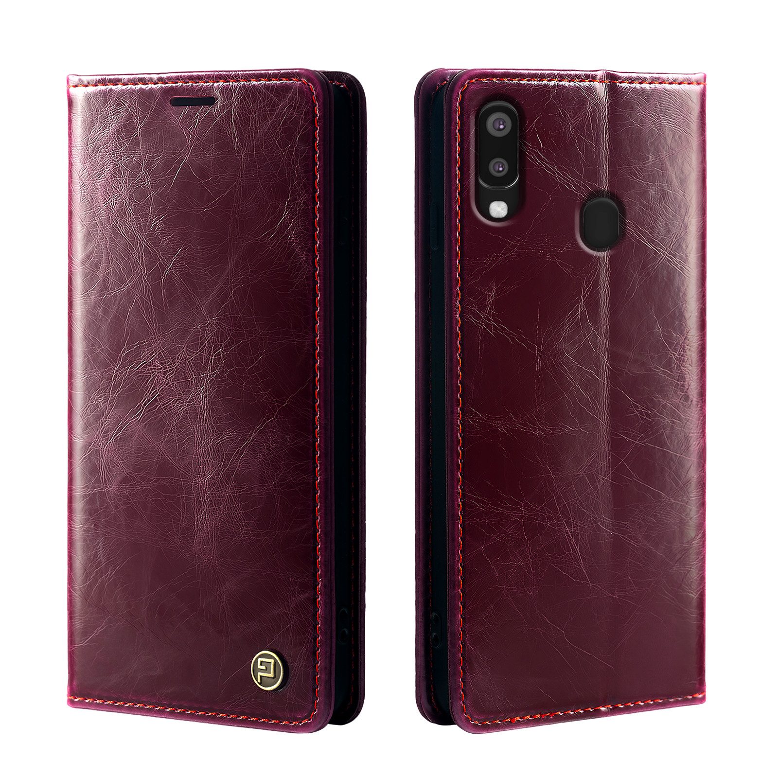 Tec-Expert Handyhülle Tasche Hülle für Samsung Galaxy A40 5.9 Zoll, 5.9, Cover Klapphülle Case mit Kartenfach RFID Schutz aufstellbar