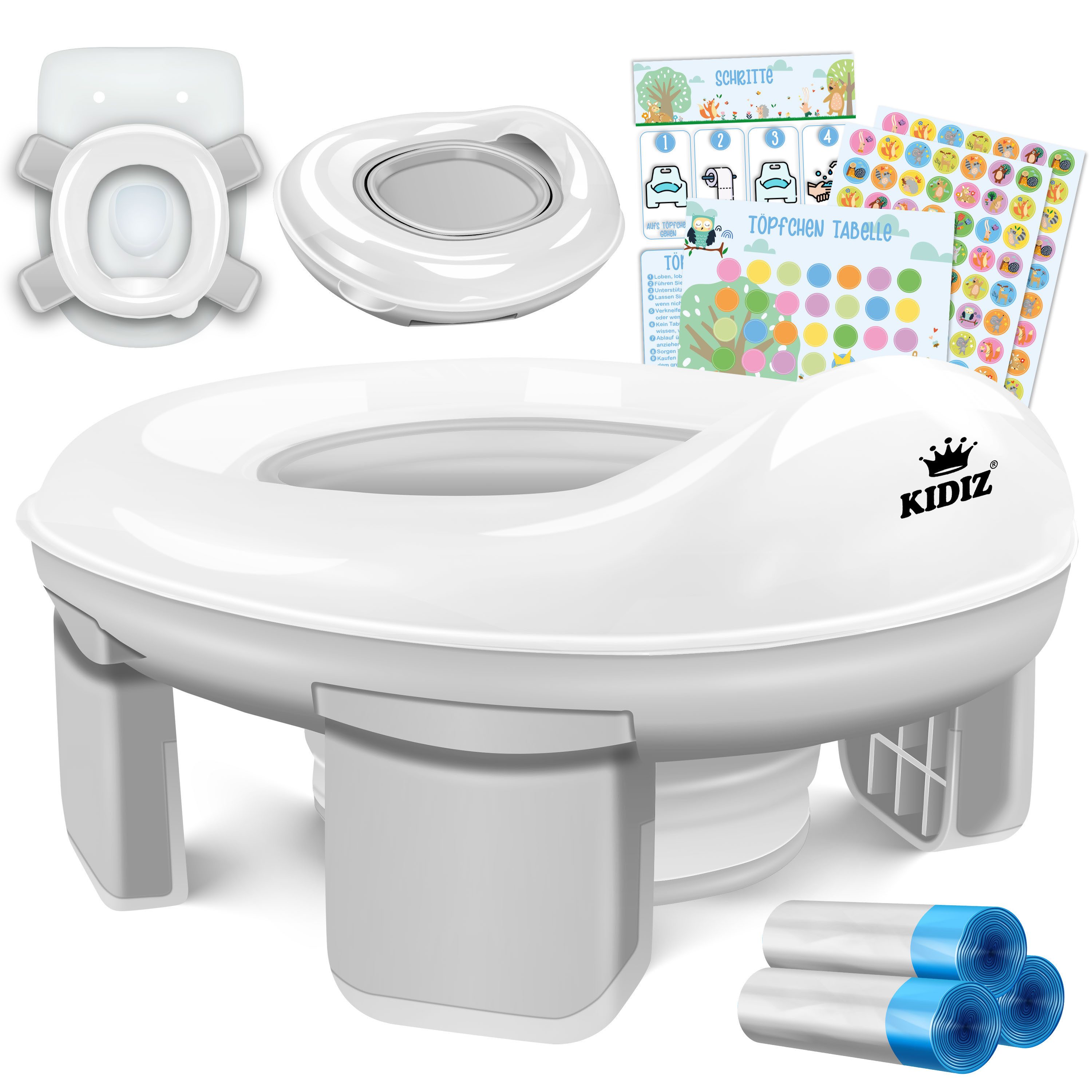 KIDIZ Toilettentrainer, Töpfchen für Kinder Toilettensitz Töpfchentrainer WC Sitz