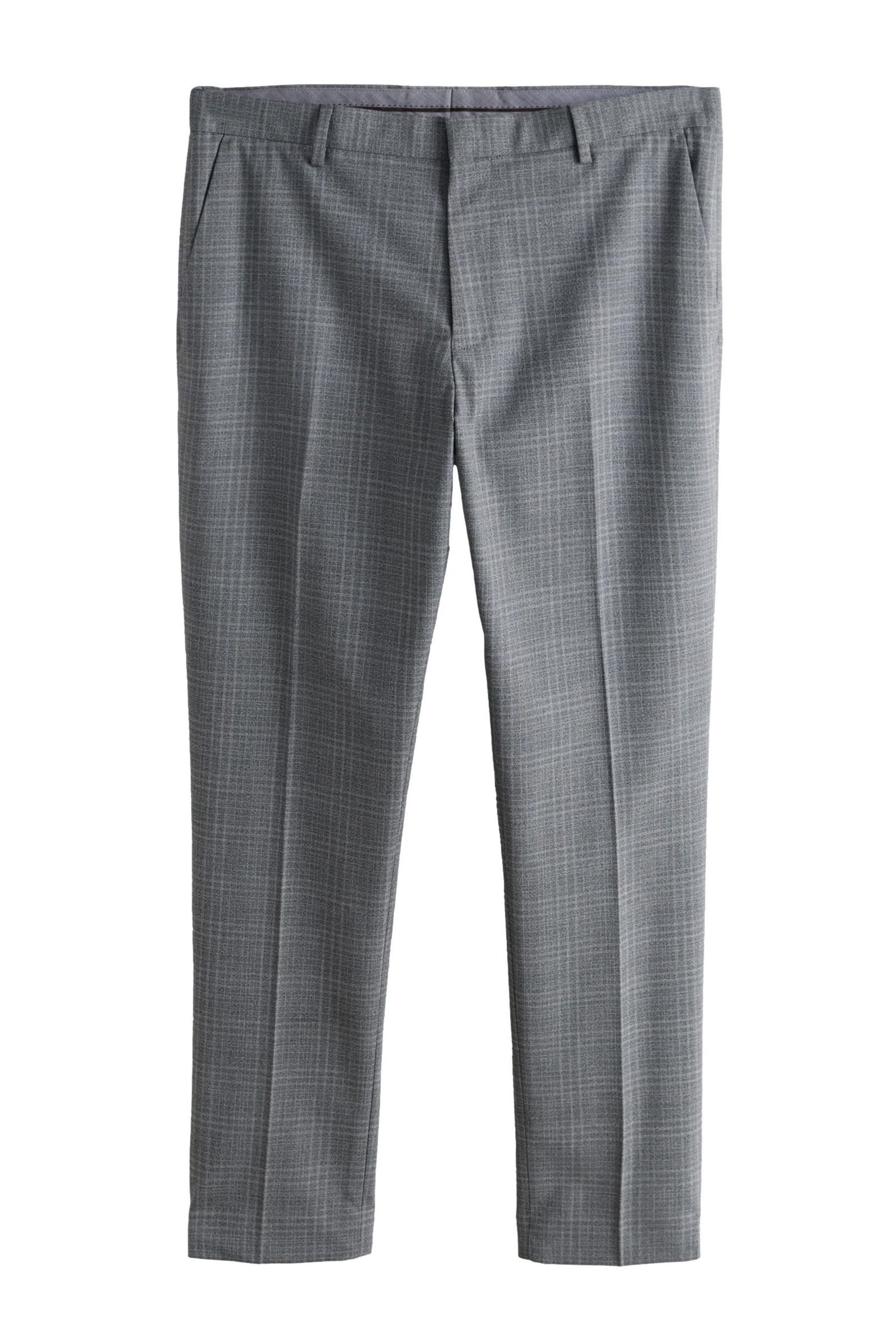Anzughose Slim Fit Anzughose mit Karomuster