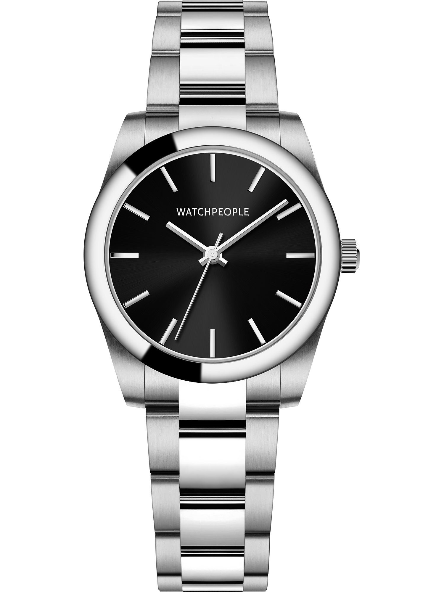 Watchpeople Quarzuhr Watchpeople Damen-Uhren Analog Quarz, Klassikuhr schwarz