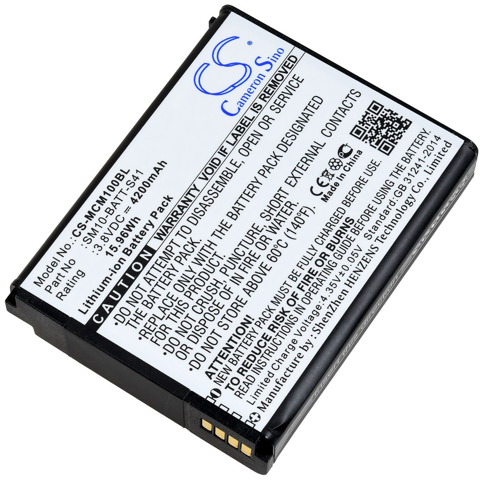 Powery Akku für M3 Mobile SM10 SM10LTE Akku 4200 mAh (3.8 V)