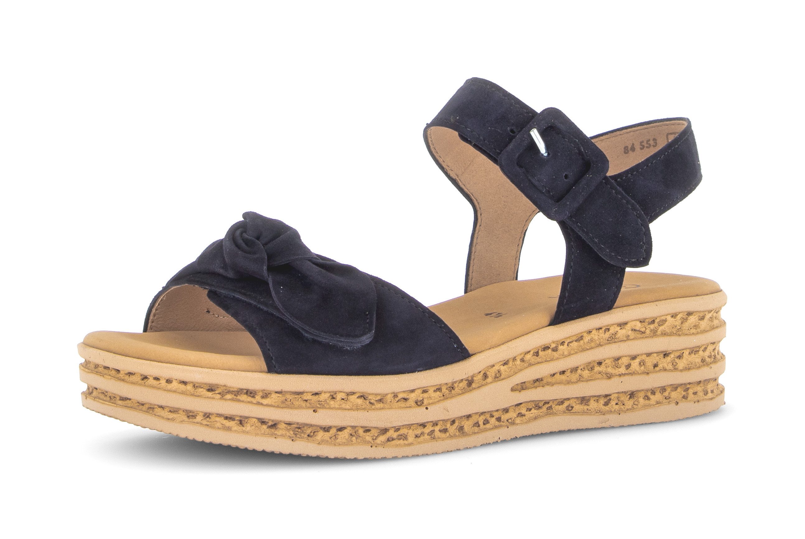 Gabor Keilsandalette, Sommerschuh, Riemchensandale mit praktischen Klettverschlüssen