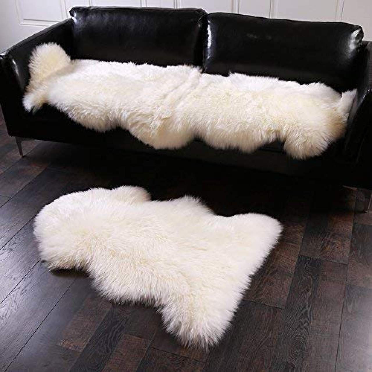 Woltu Teppich, Öko Lammfell Schaffell Teppich Bettvorleger Sofa Matte