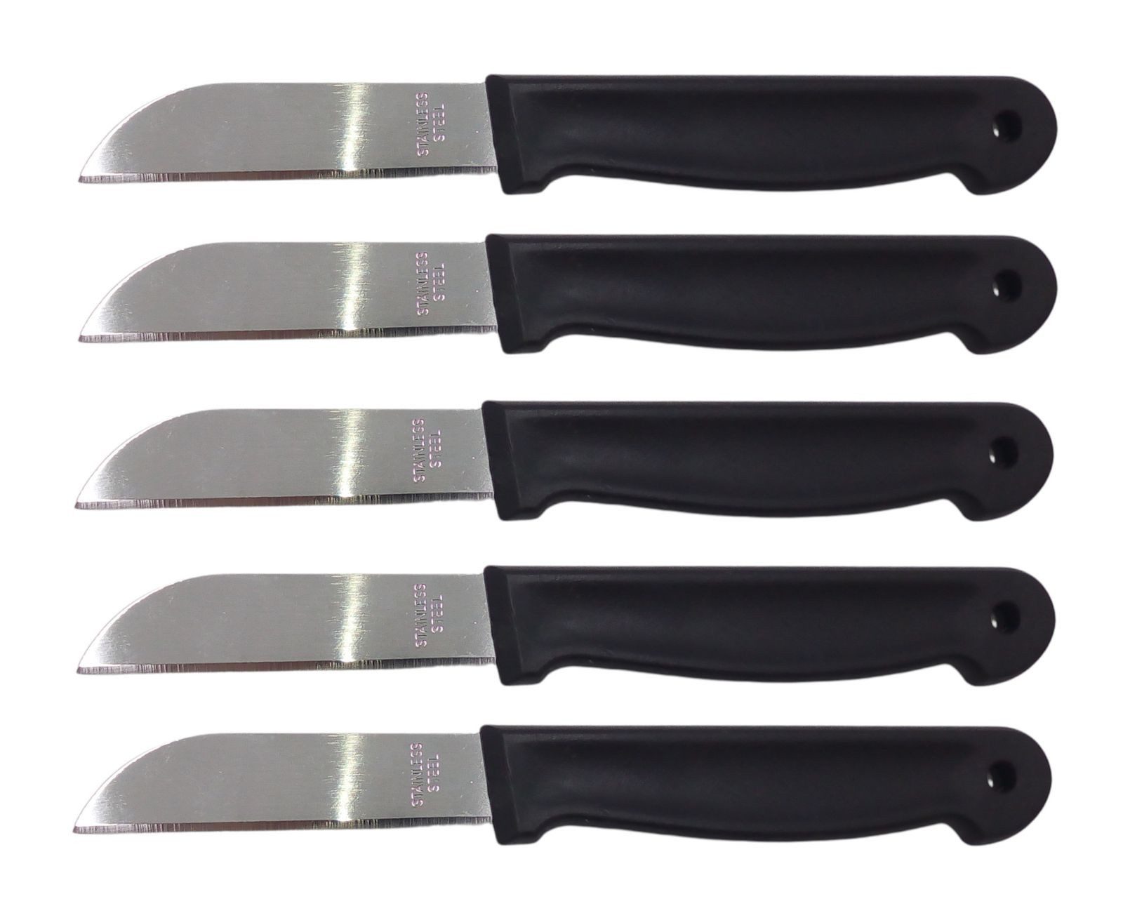 BURI Universalküchenmesser Obstmesser 5er-Set Schälmesser Gemüsemesser Küchenmesser Messerset