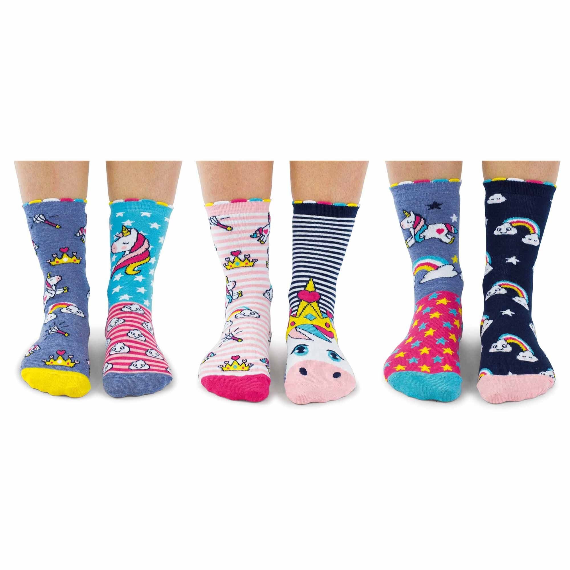 Daze Socken, Freizeitsocken Unicorn Oddsocks - Kinder Socken individuelle United 6