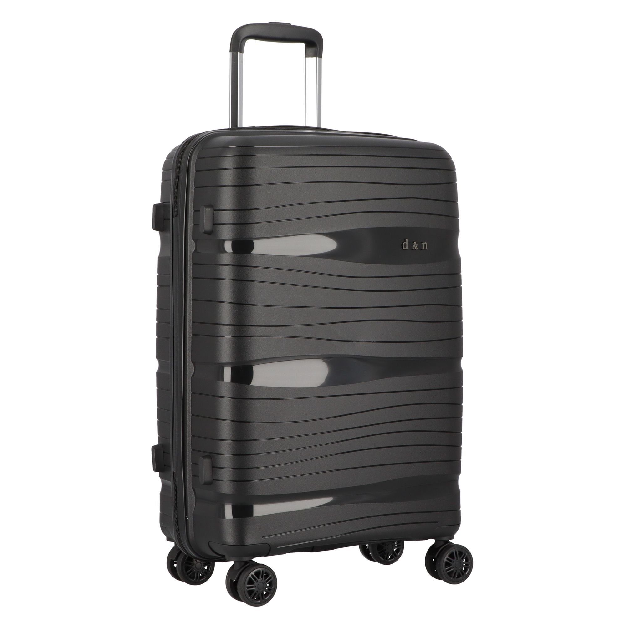 D&N Trolleyset Travel Line 4300, 4 Rollen, (3-teilig, 3 tlg), Polypropylen