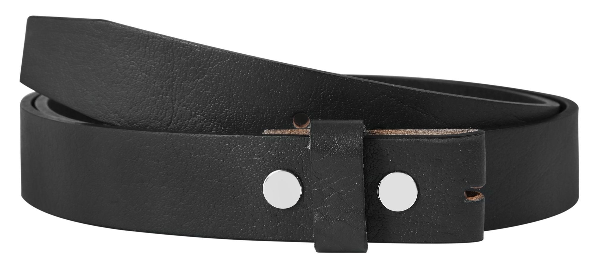 Leonardo Verrelli Ledergürtel Echtleder, grau, für Wechselschnallen, 85 - 125 cm (Bundweite)